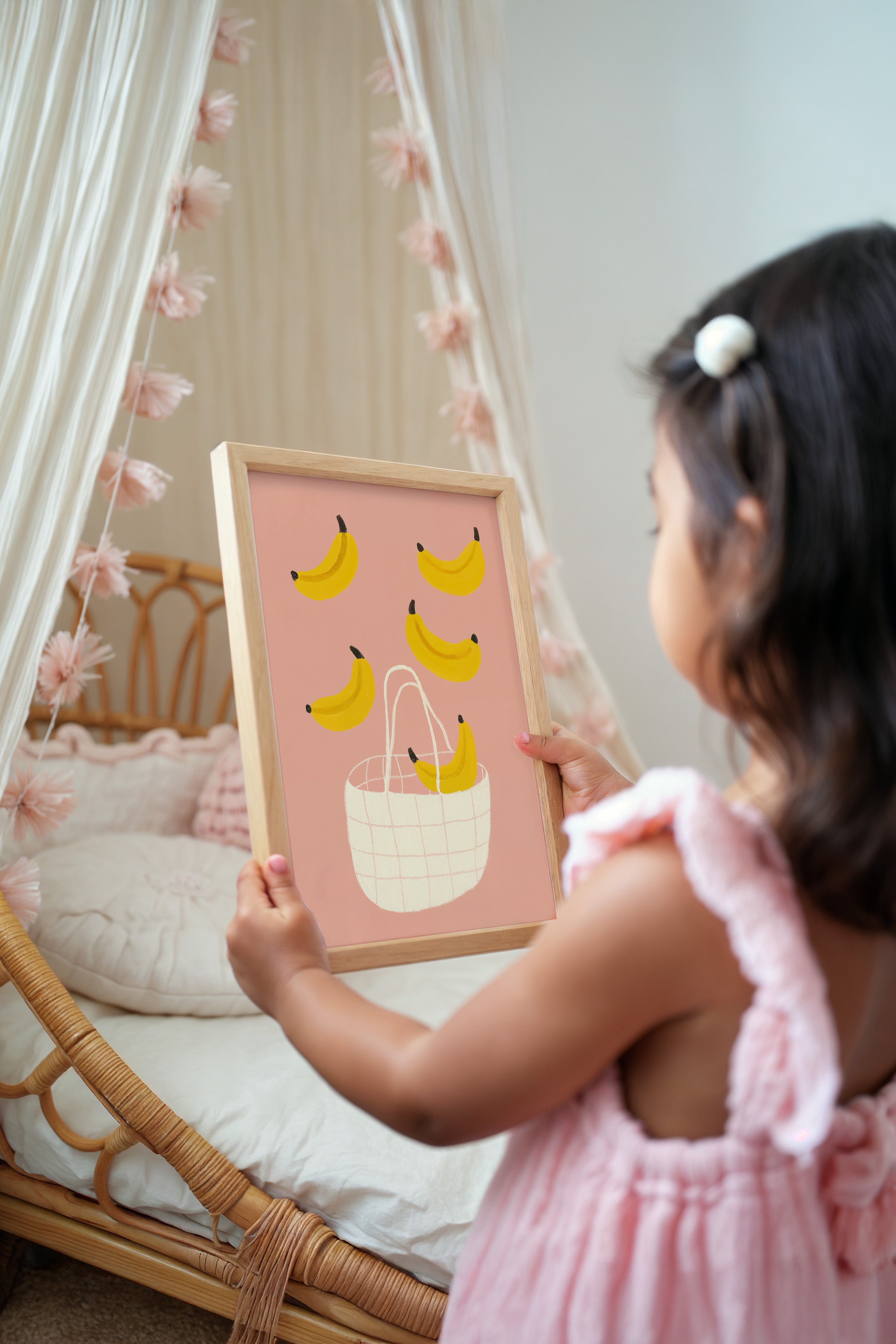 Children's room print - Happy bananas