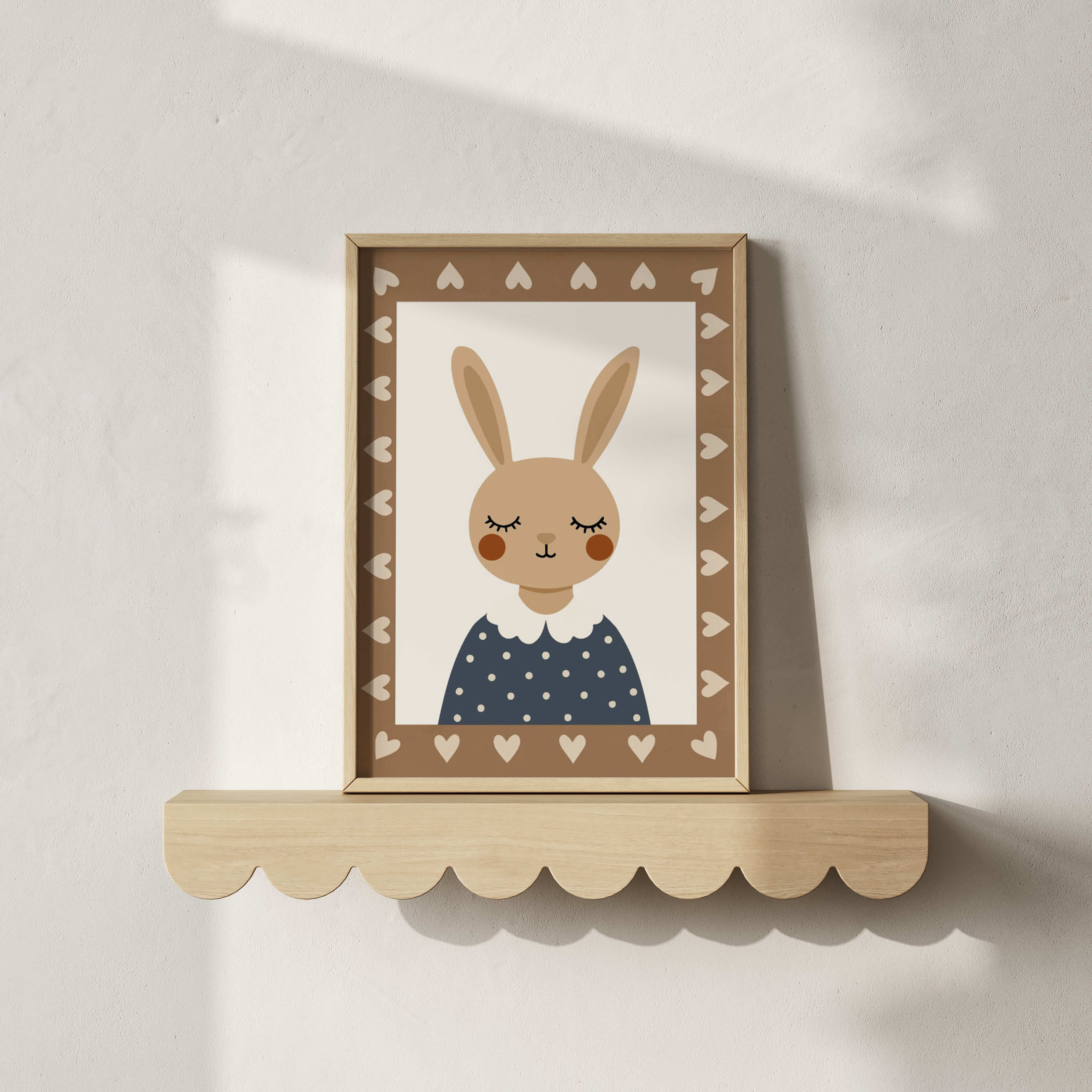 Children's room poster – Sweet bunny | brown