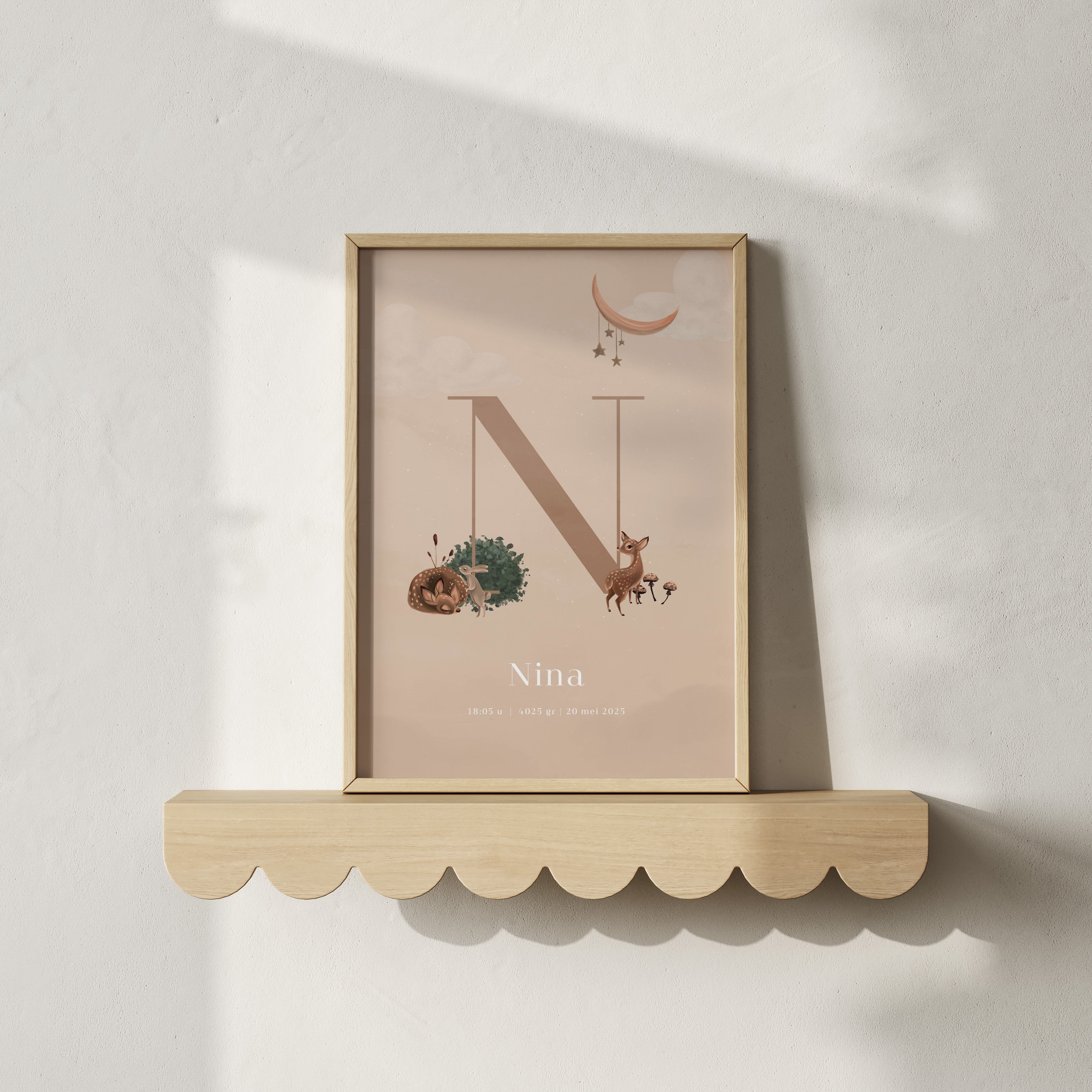 Geboorteposter Enchanted Forest