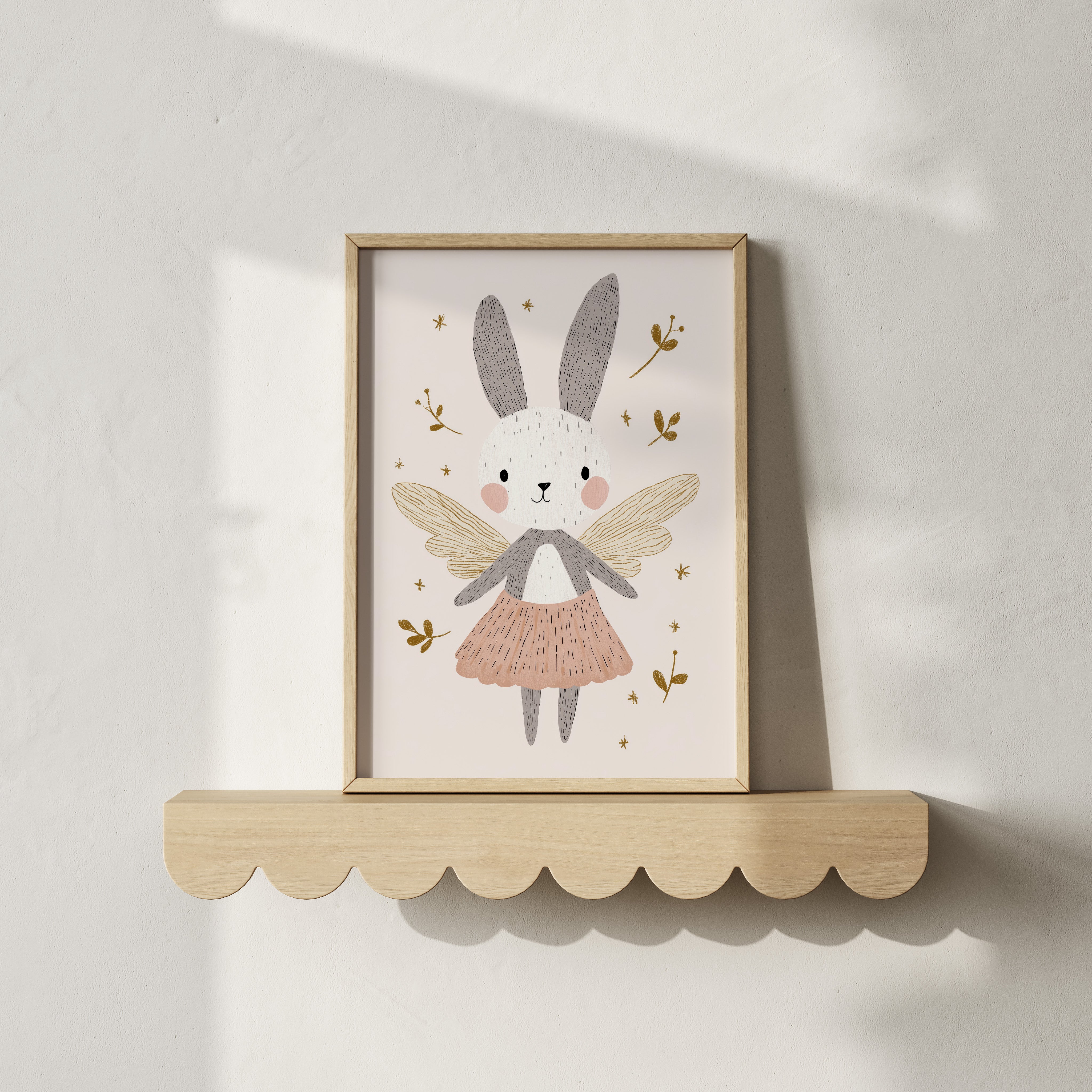 Kinderkamer print - Konijnenfee