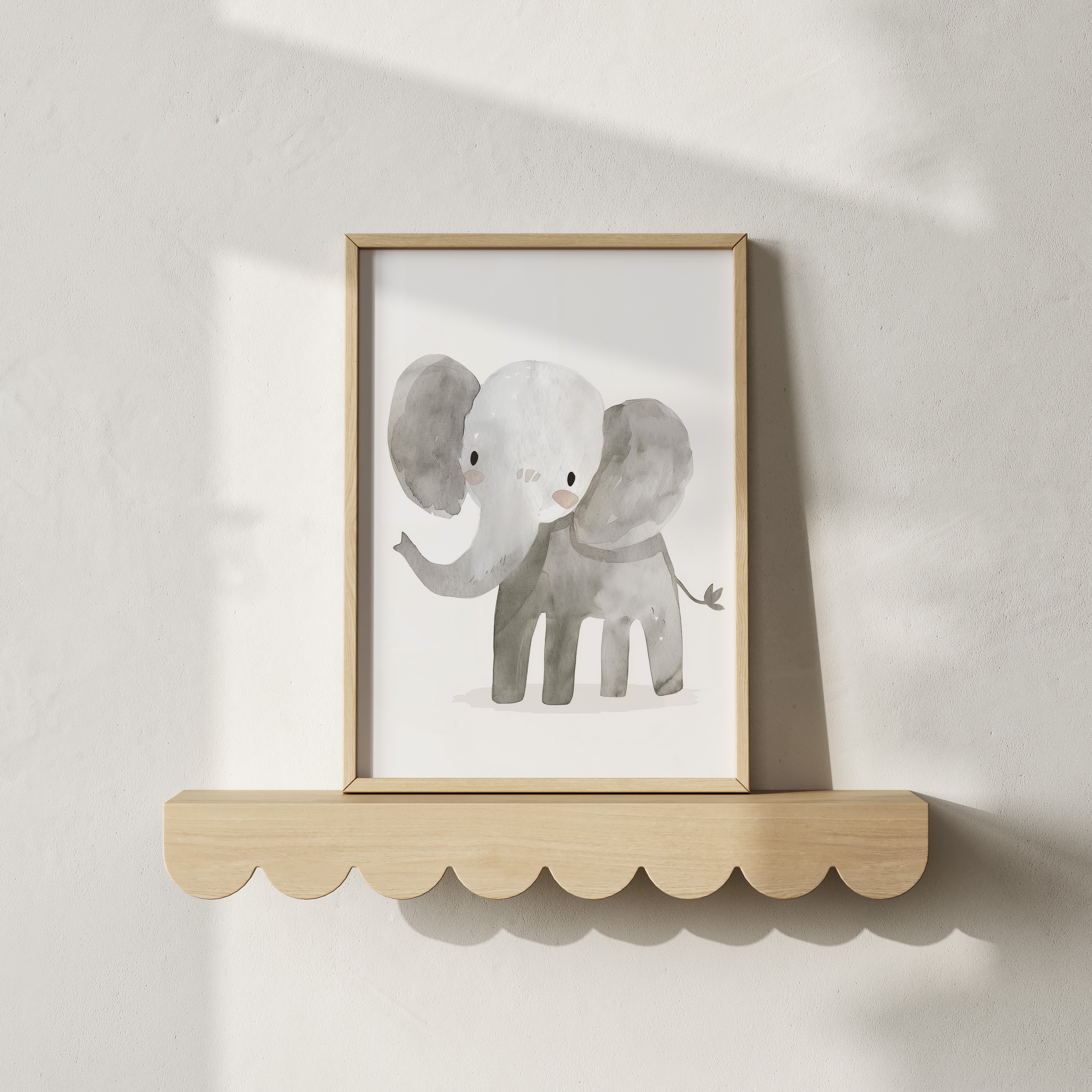 Kinderkamer print - Olifant