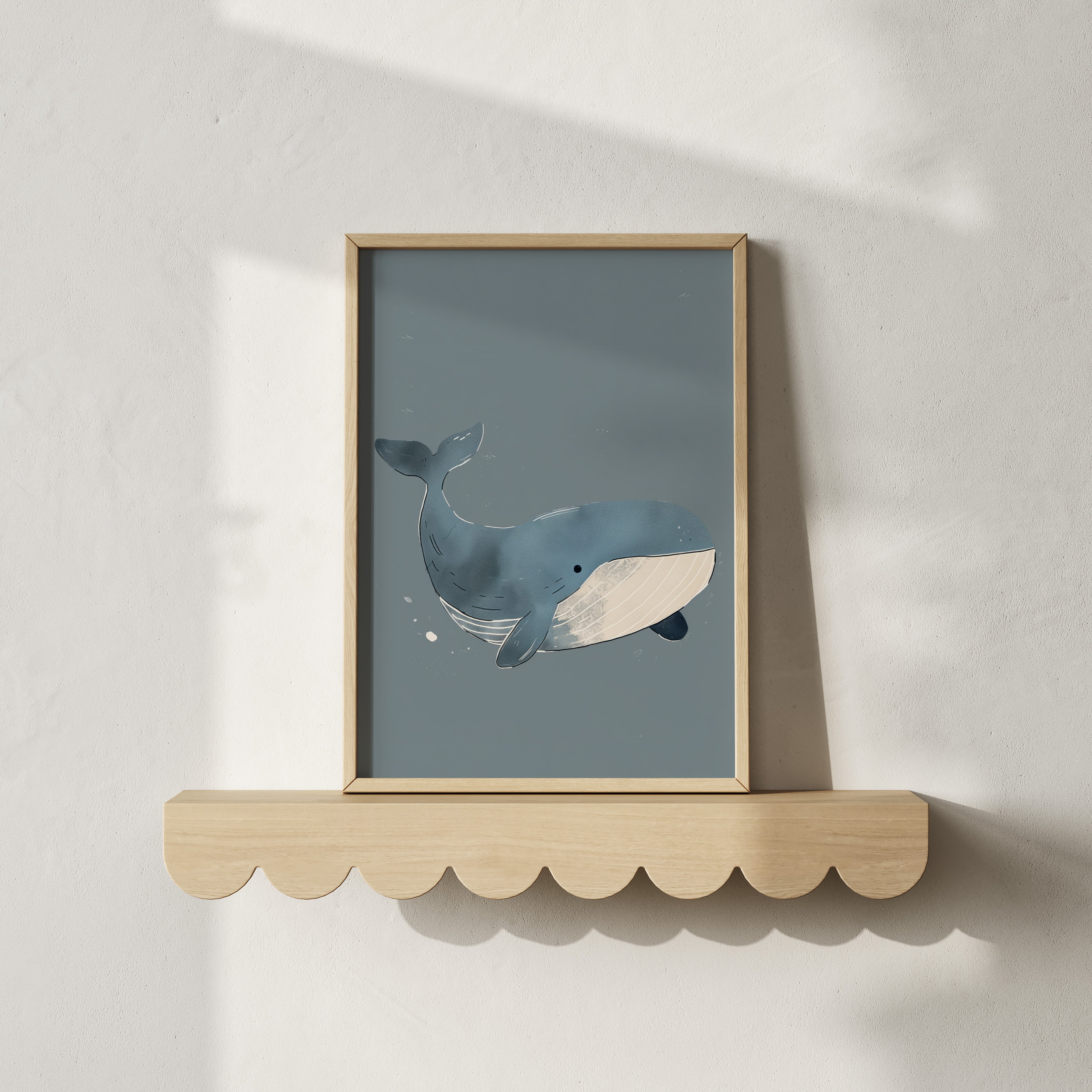 Kinderkamer print - Aquaral Walvis