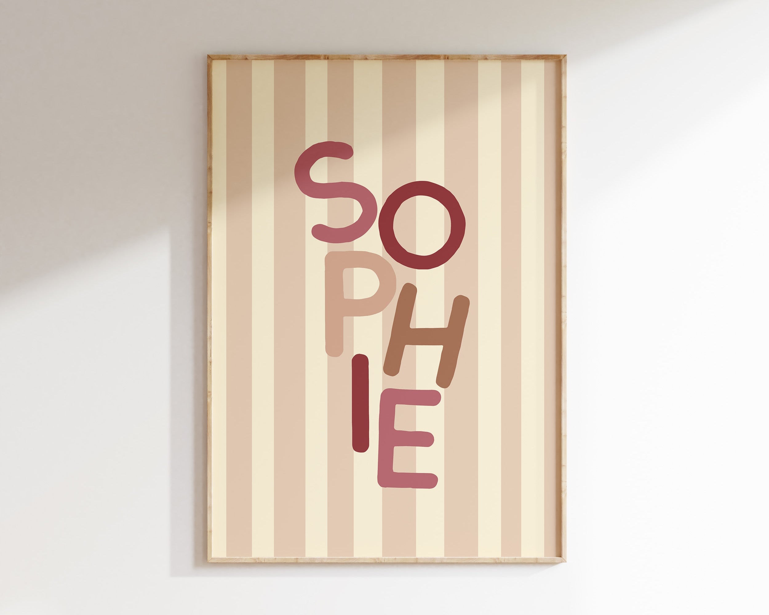 Name poster Letterterpret - girl