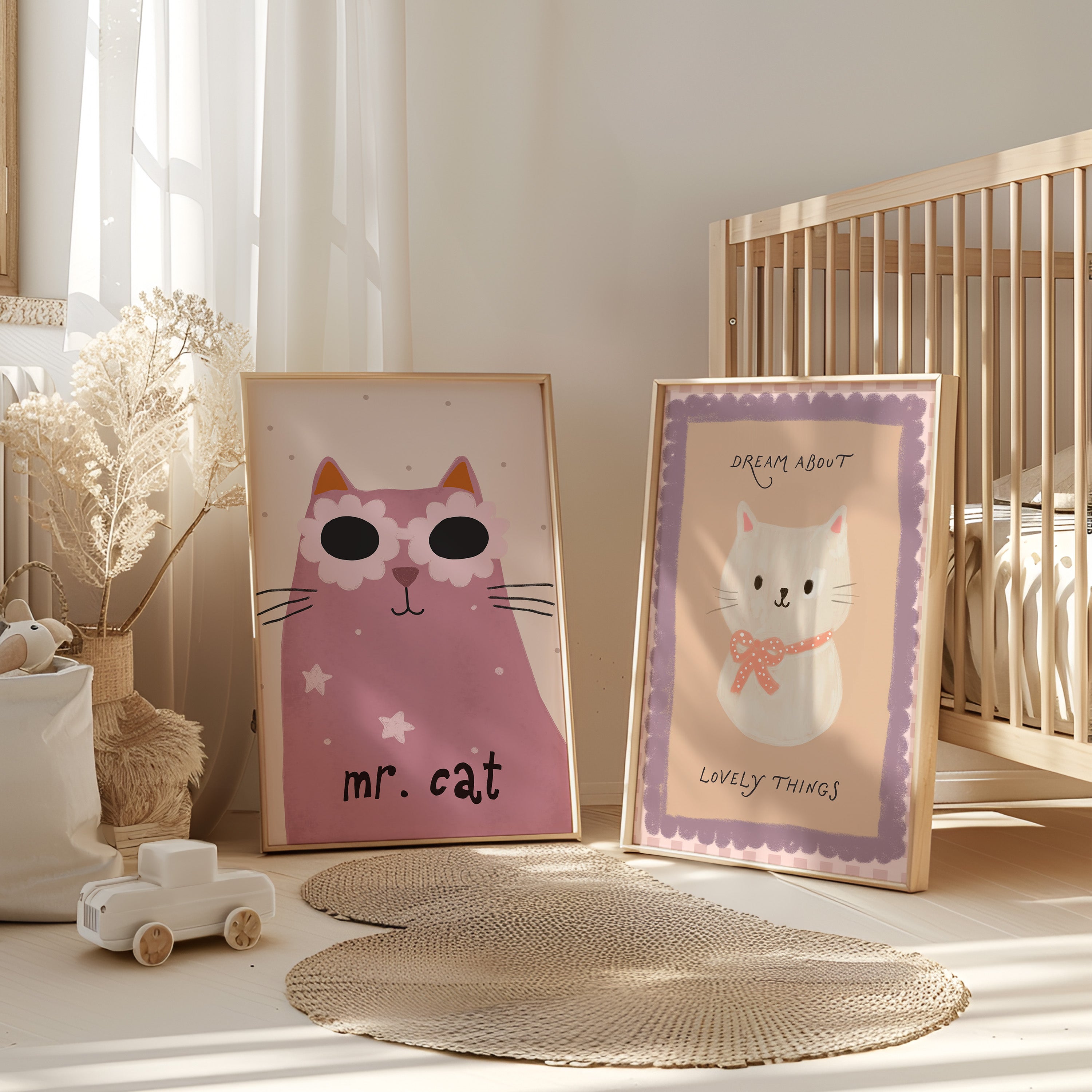 Kinderkamer print - Mr. Cat