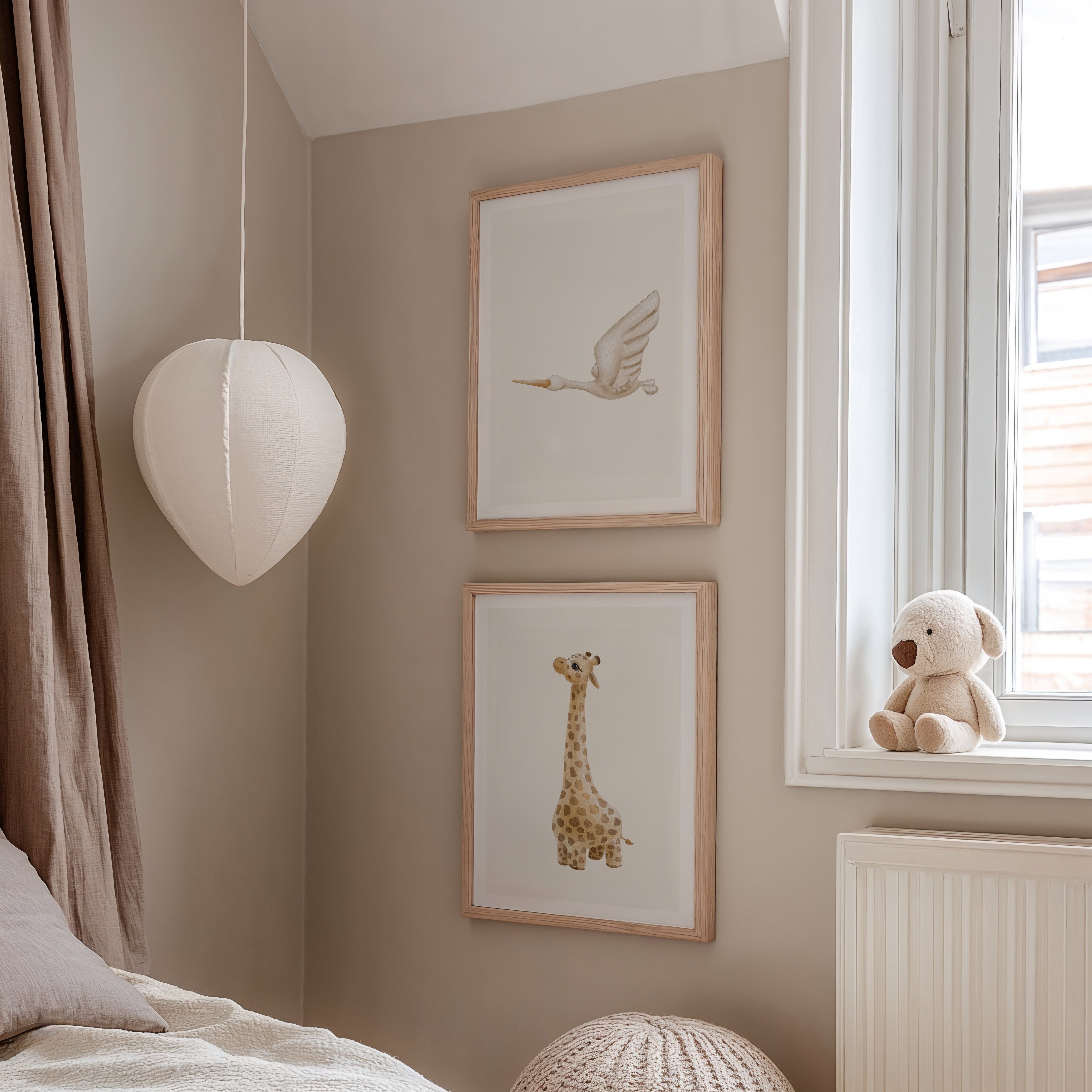 Children's room poster - Stork | Little Beginnings