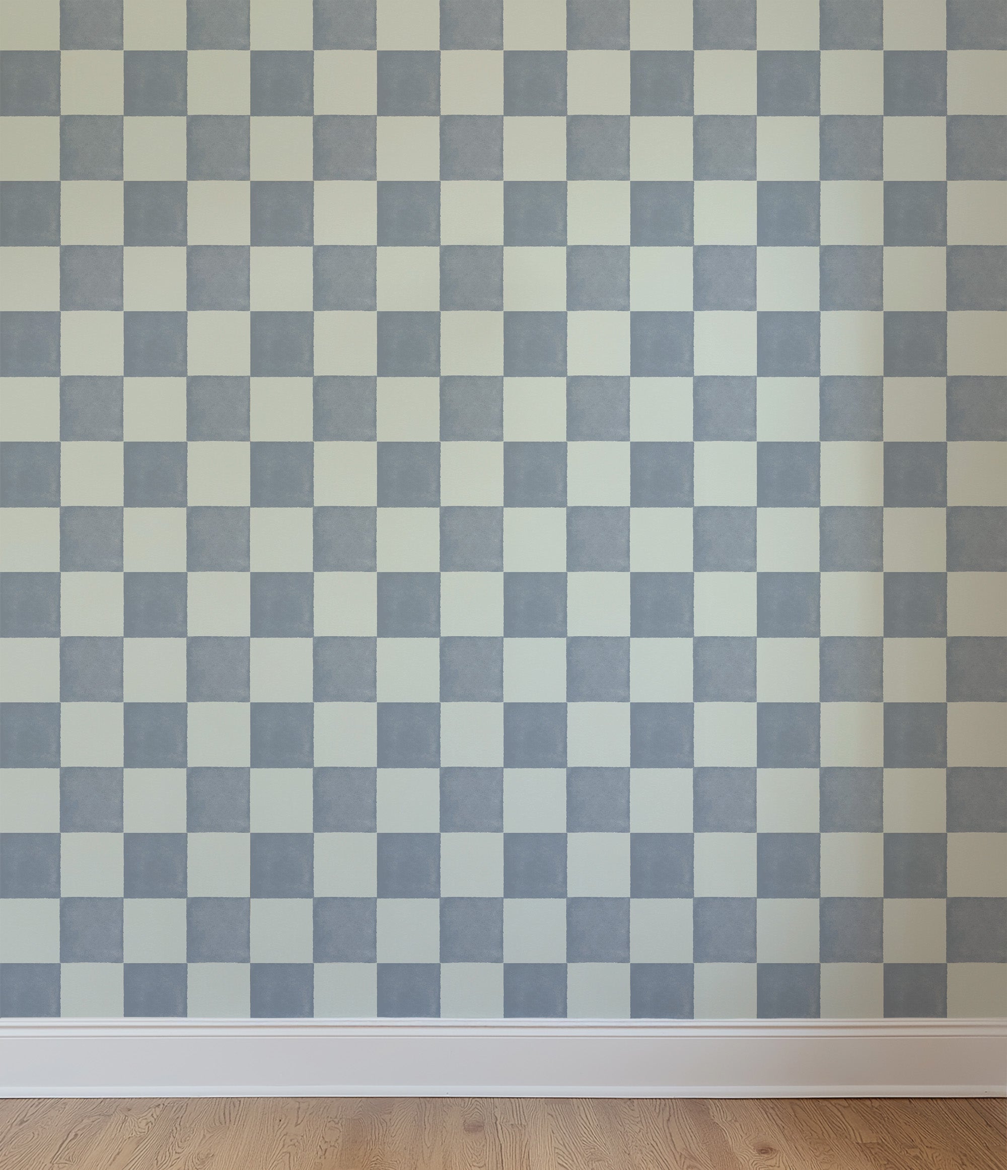 Behang Ruitje Ruitje - denim