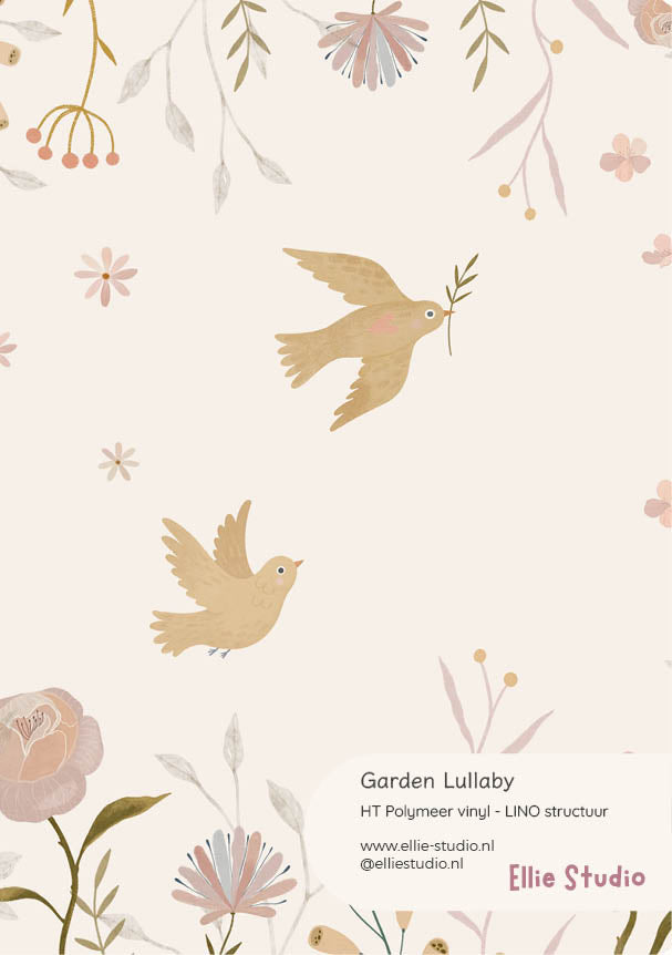 Muursticker staal - Garden Lullaby