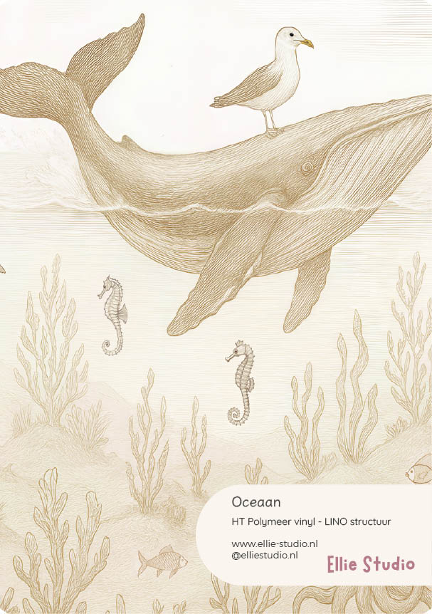 Muursticker staal - Oceaan