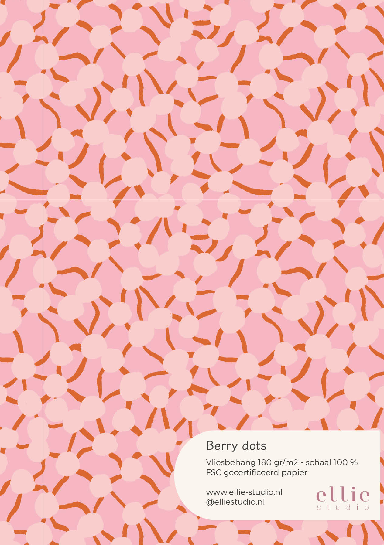Wallpaper sample Berry dots