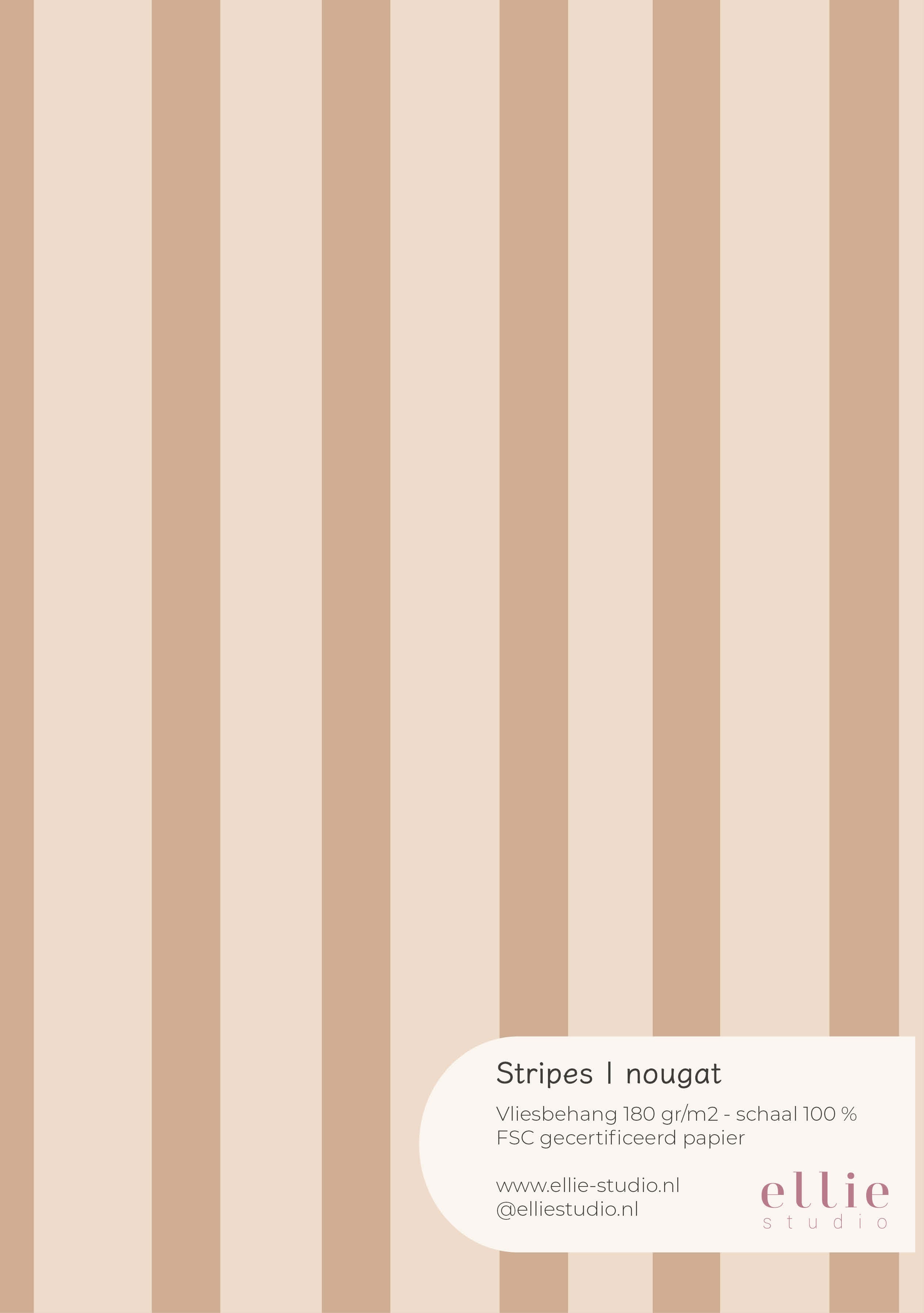 Behangstaal Stripes - nougat