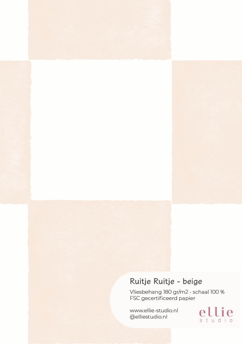 Behangstaal Ruitje Ruitje - Beige