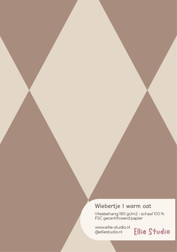 Wallpaper sample Wiebertje - warm oat