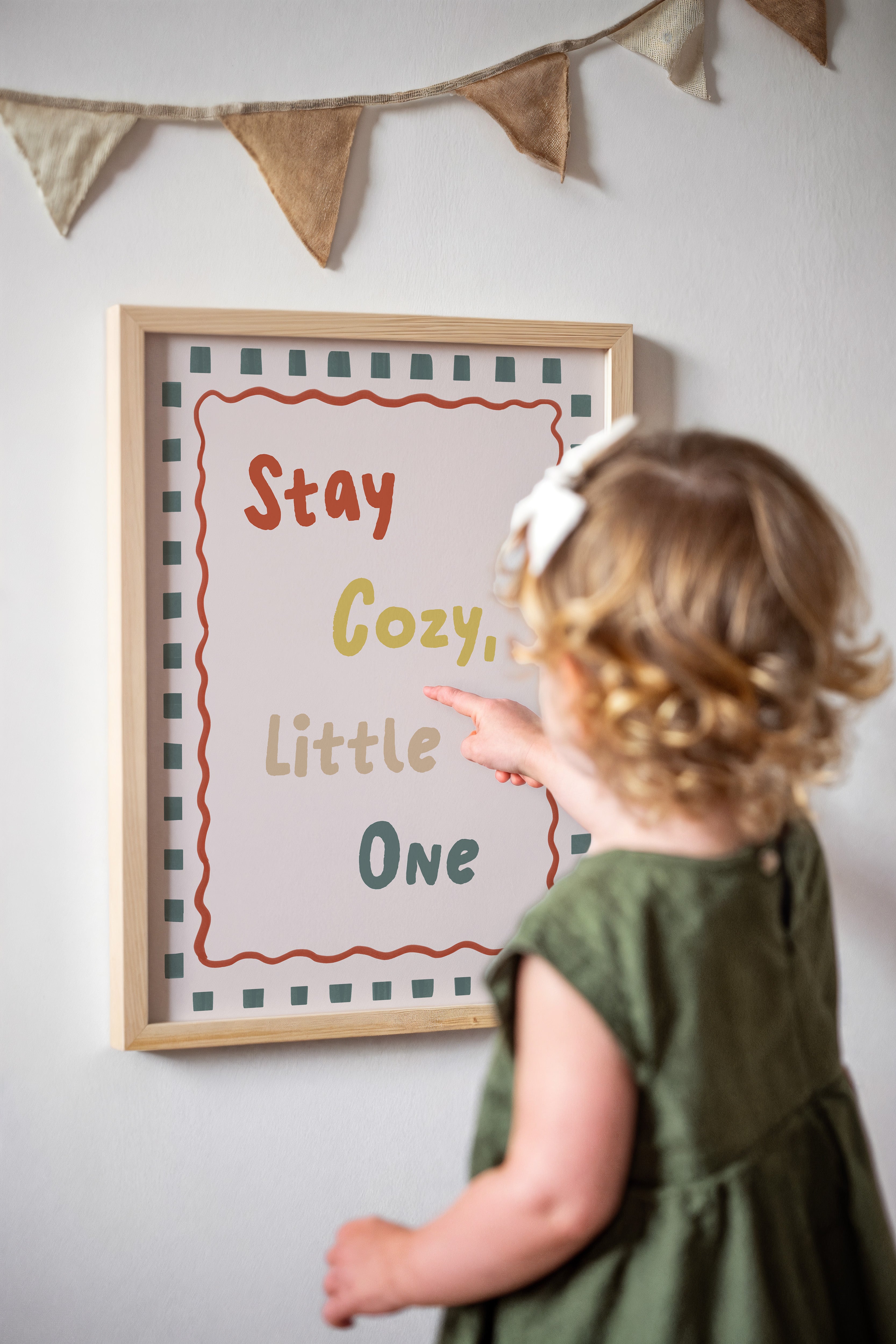 Kinderkamer print - Stay Cozy Little One