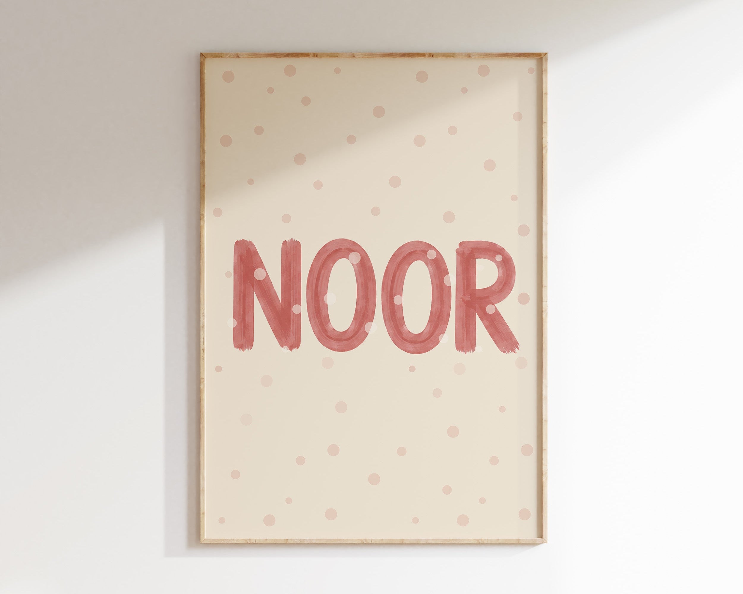 Name poster Letterterpret - girl