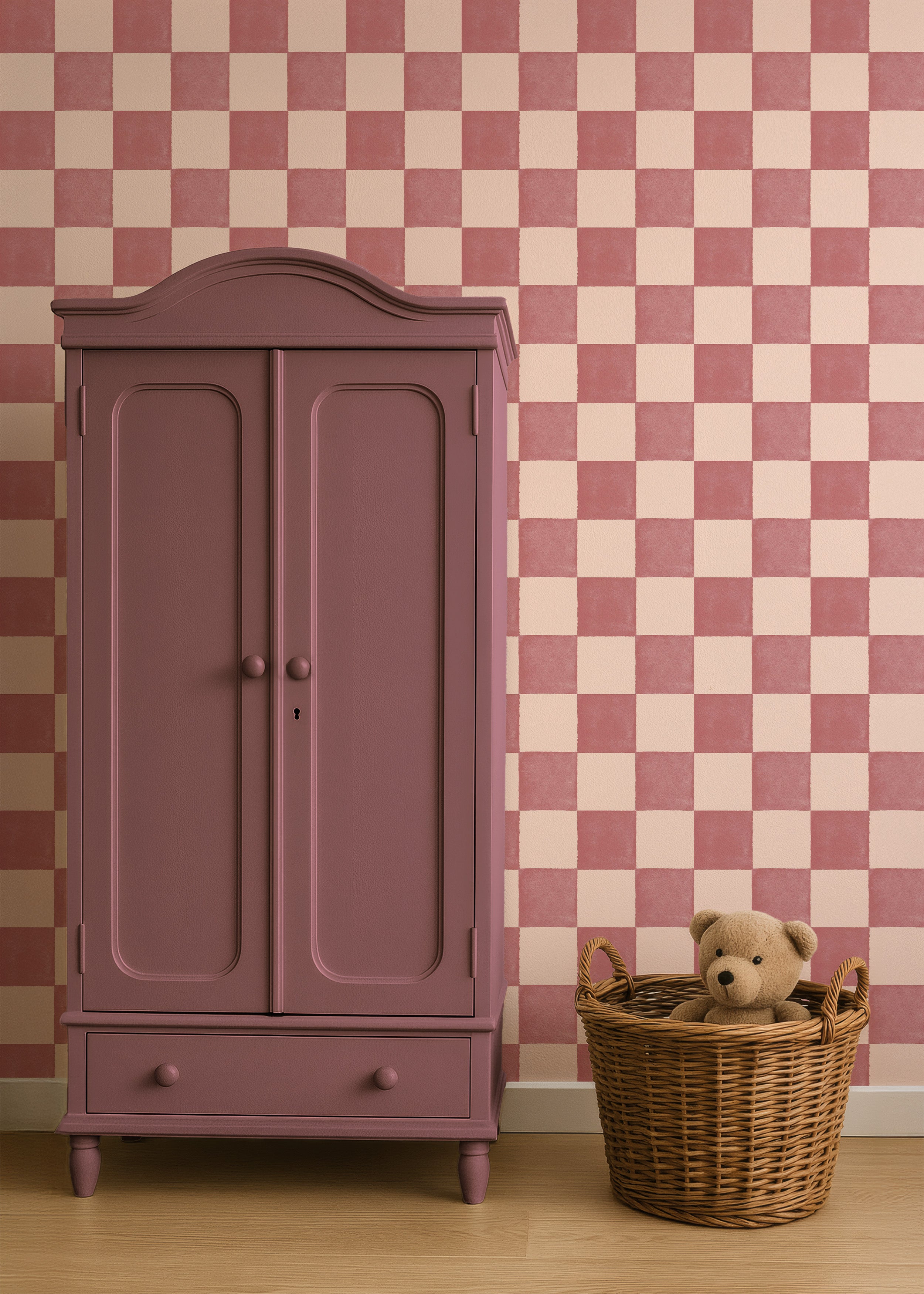 Wallpaper Checkered Checkered - denim