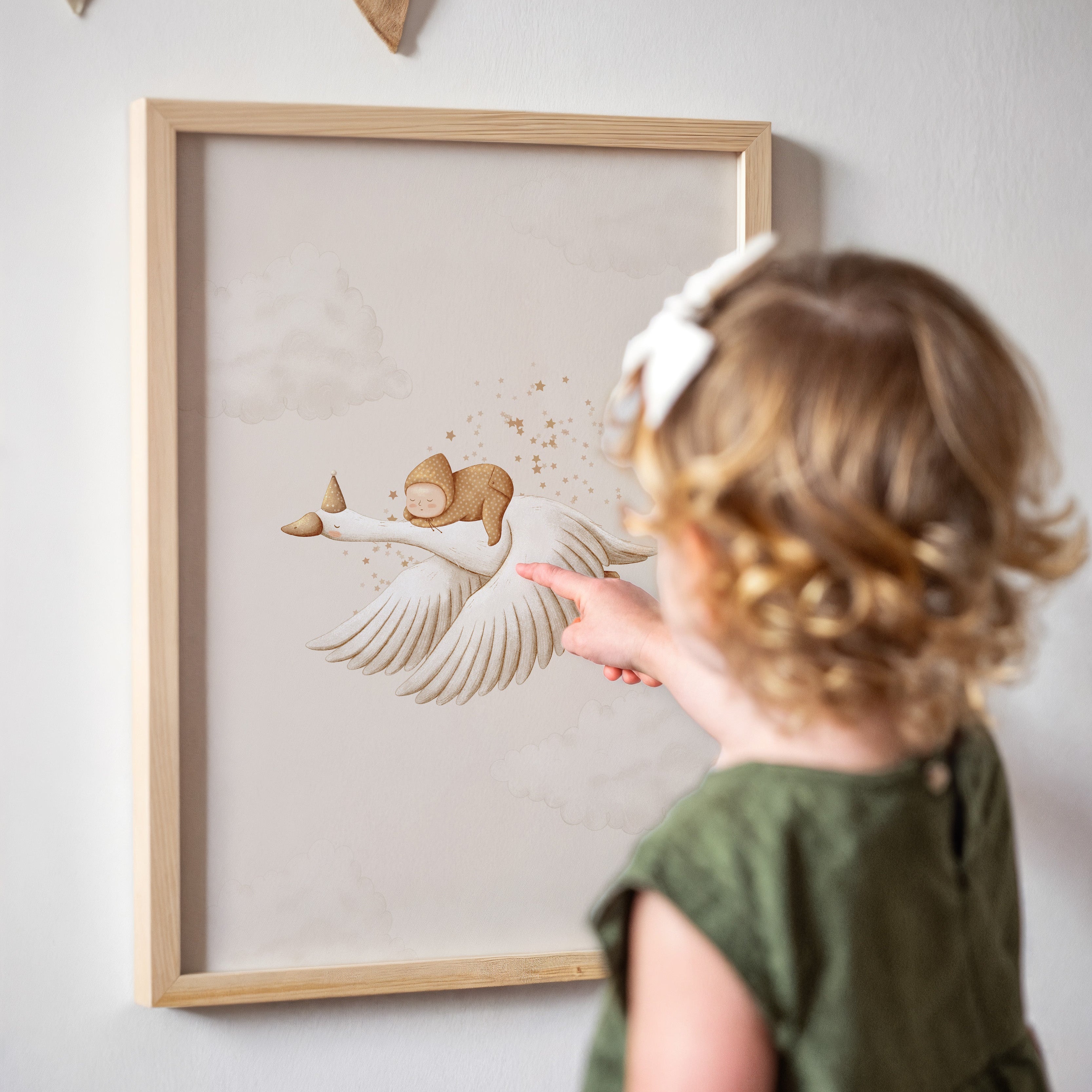 Nursery poster - Baby on a dream trip | Little Dreamers