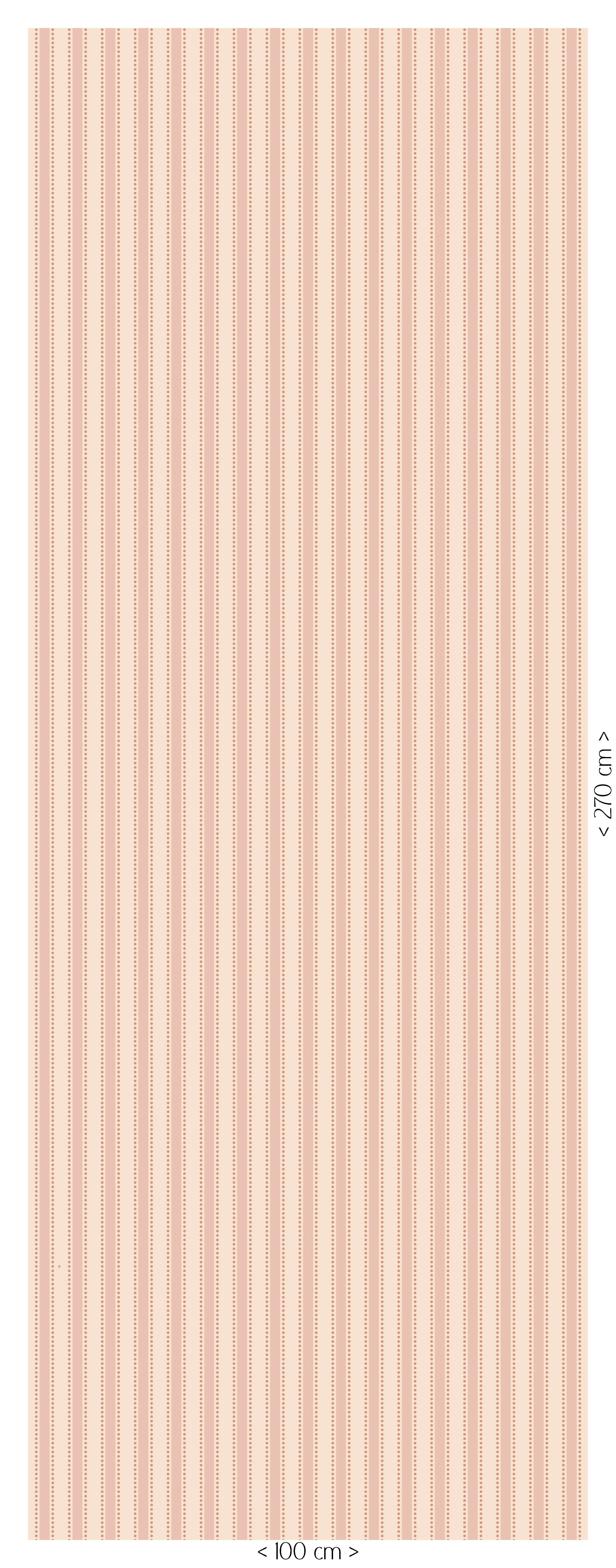 Dotted Stripes Berry Blush behang met roze strepen en berrykleurige stippen