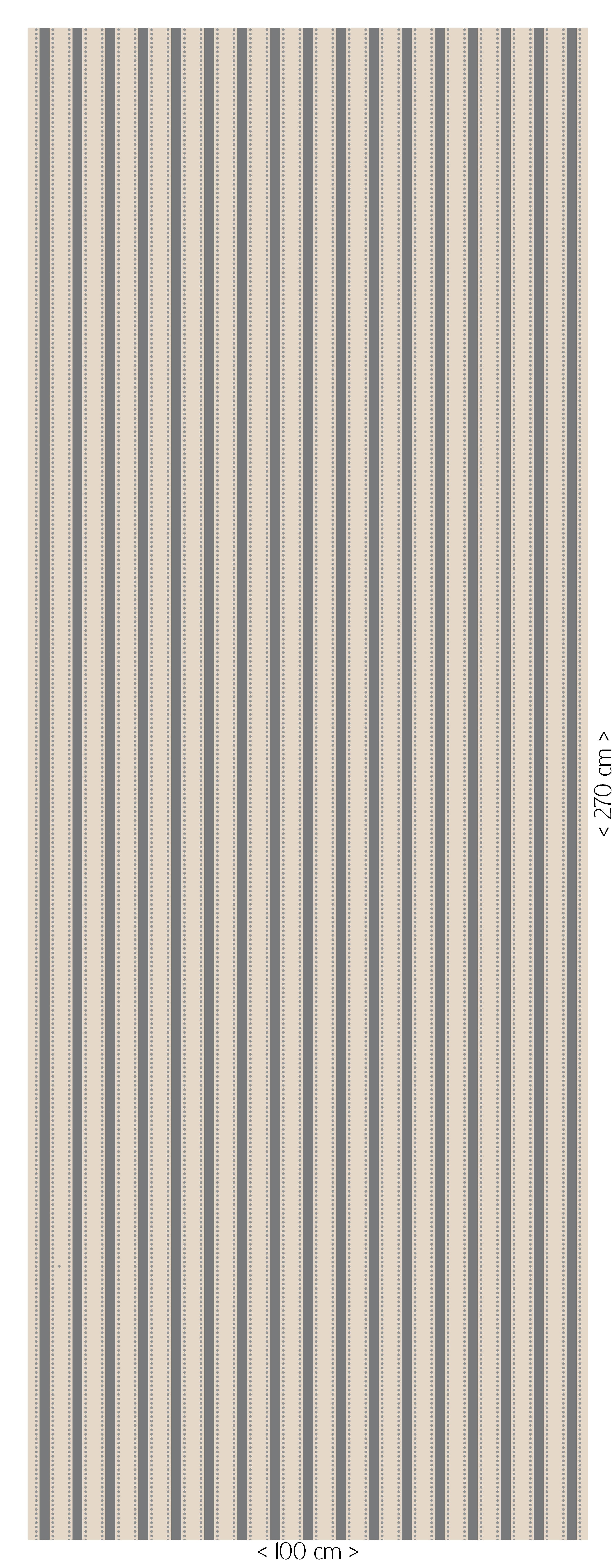 Dotted Stripes Dusty Blue behang met blauwgrijze strepen en blauwe stippen