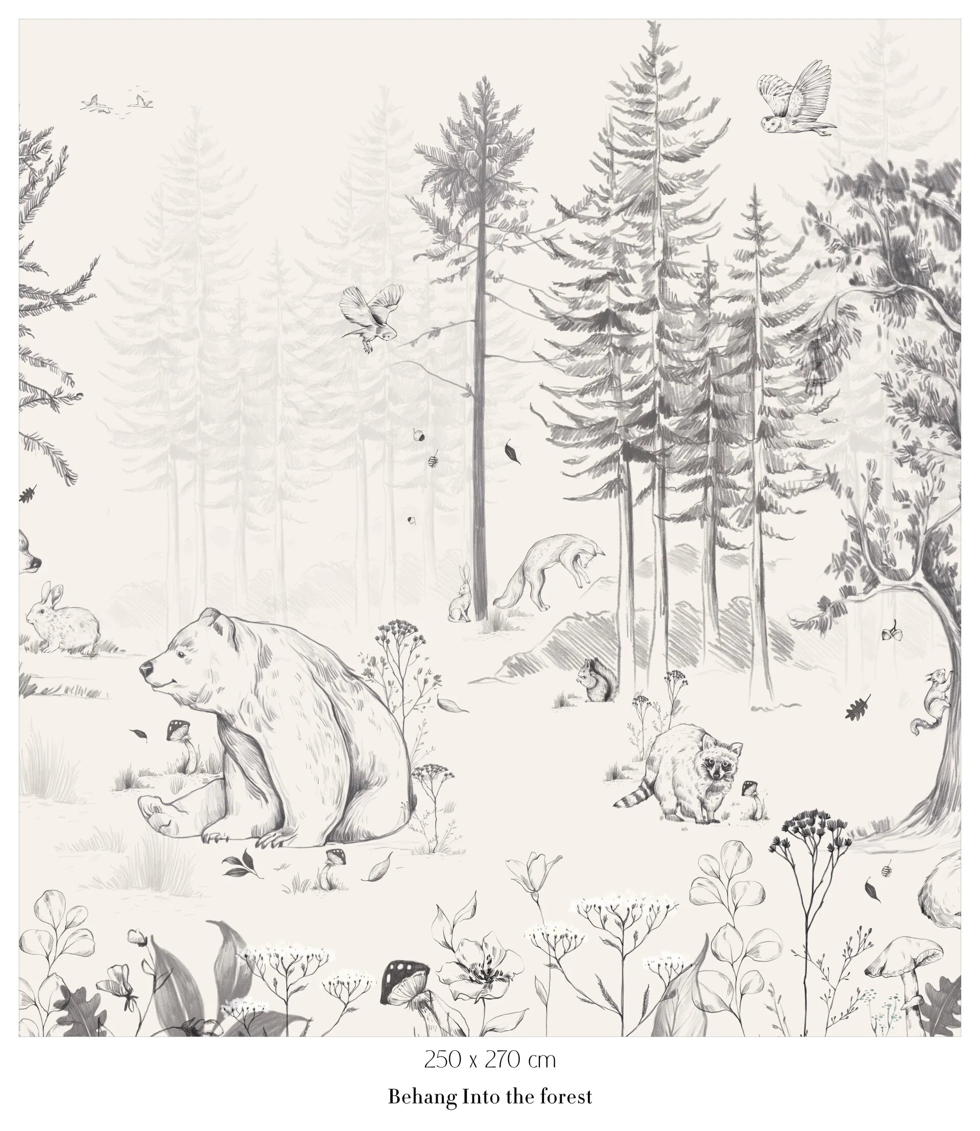 Collage wallpaper Into the Forest