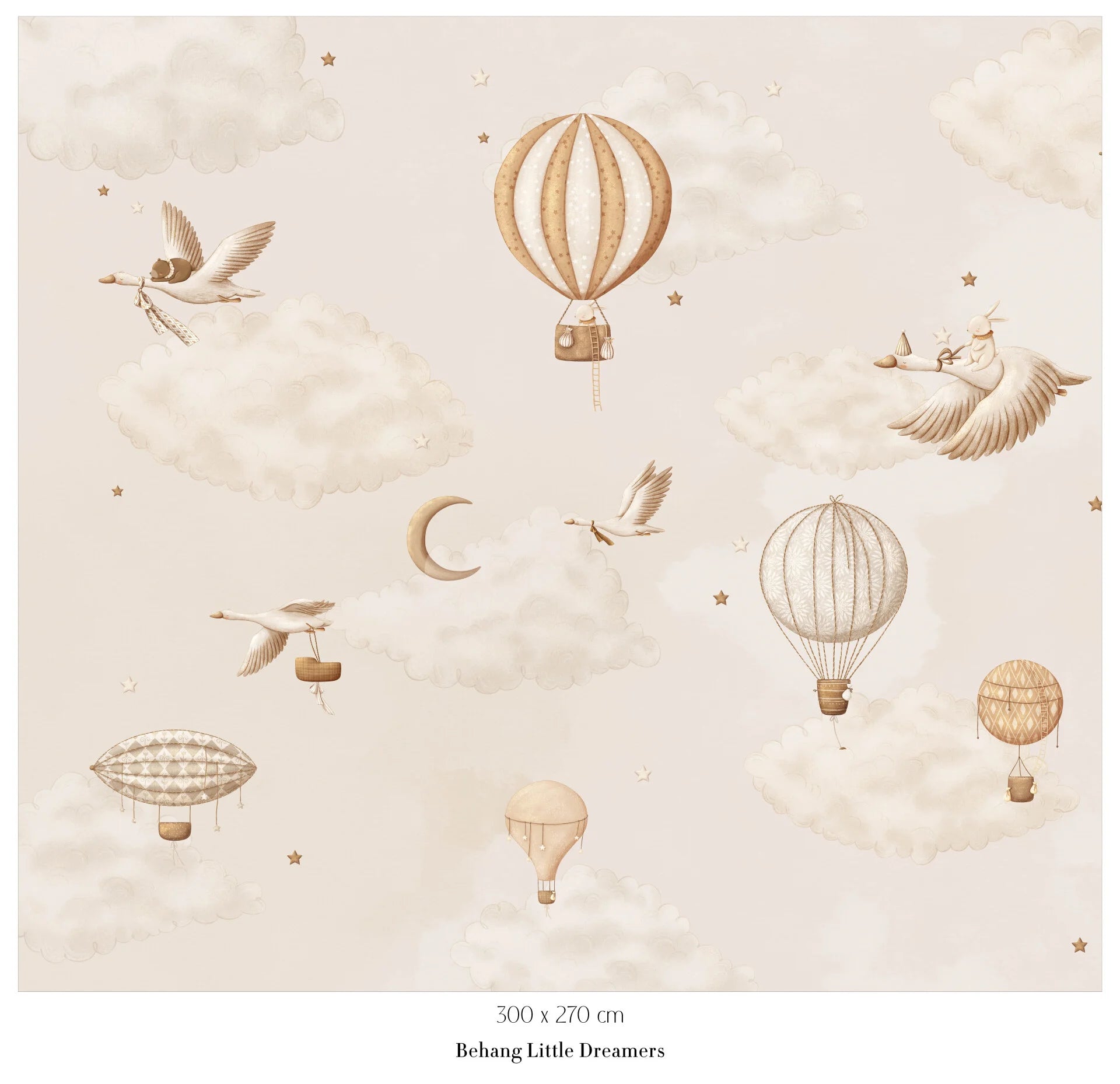 Collage behang Little Dreamers