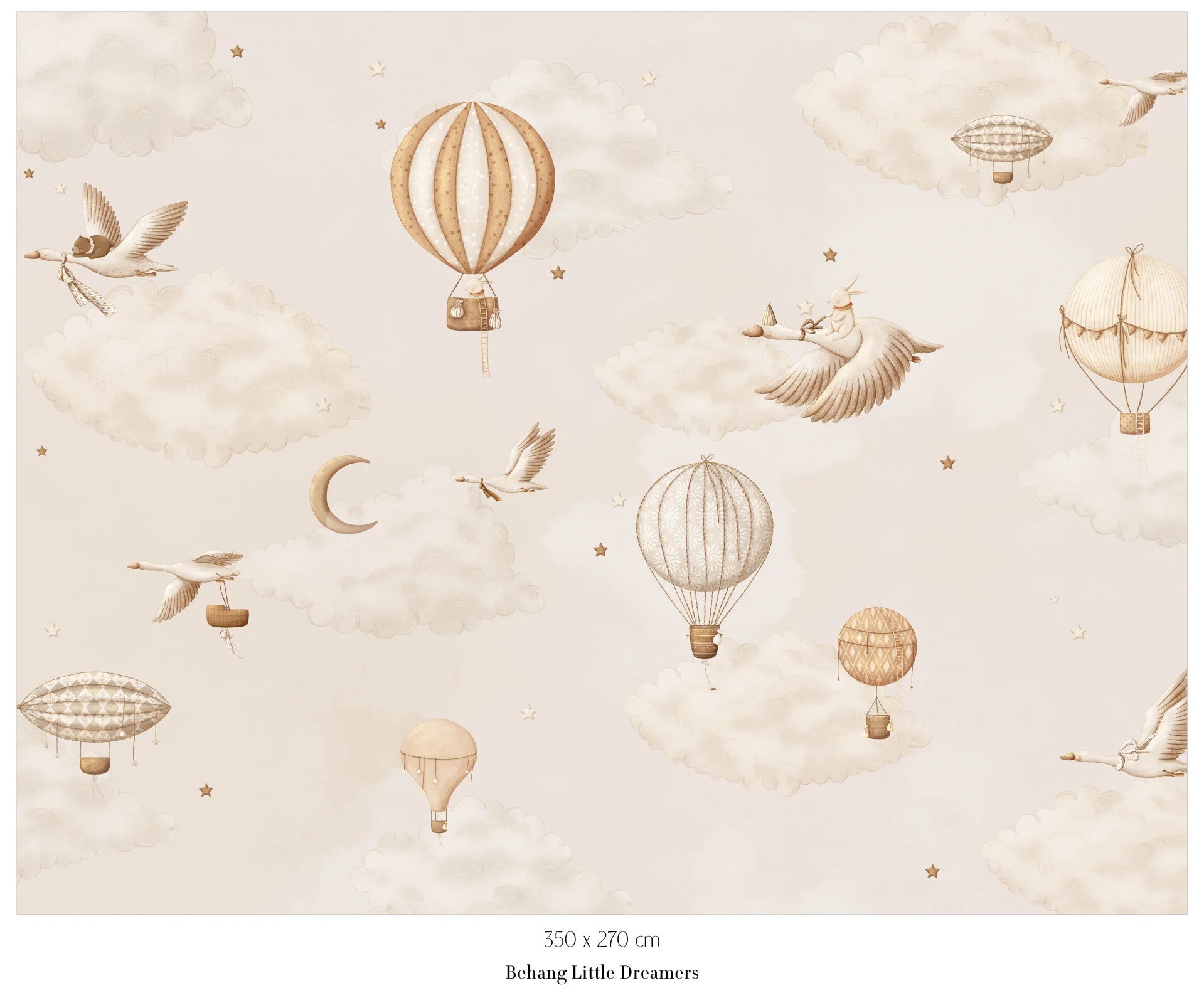 Collage behang Little Dreamers