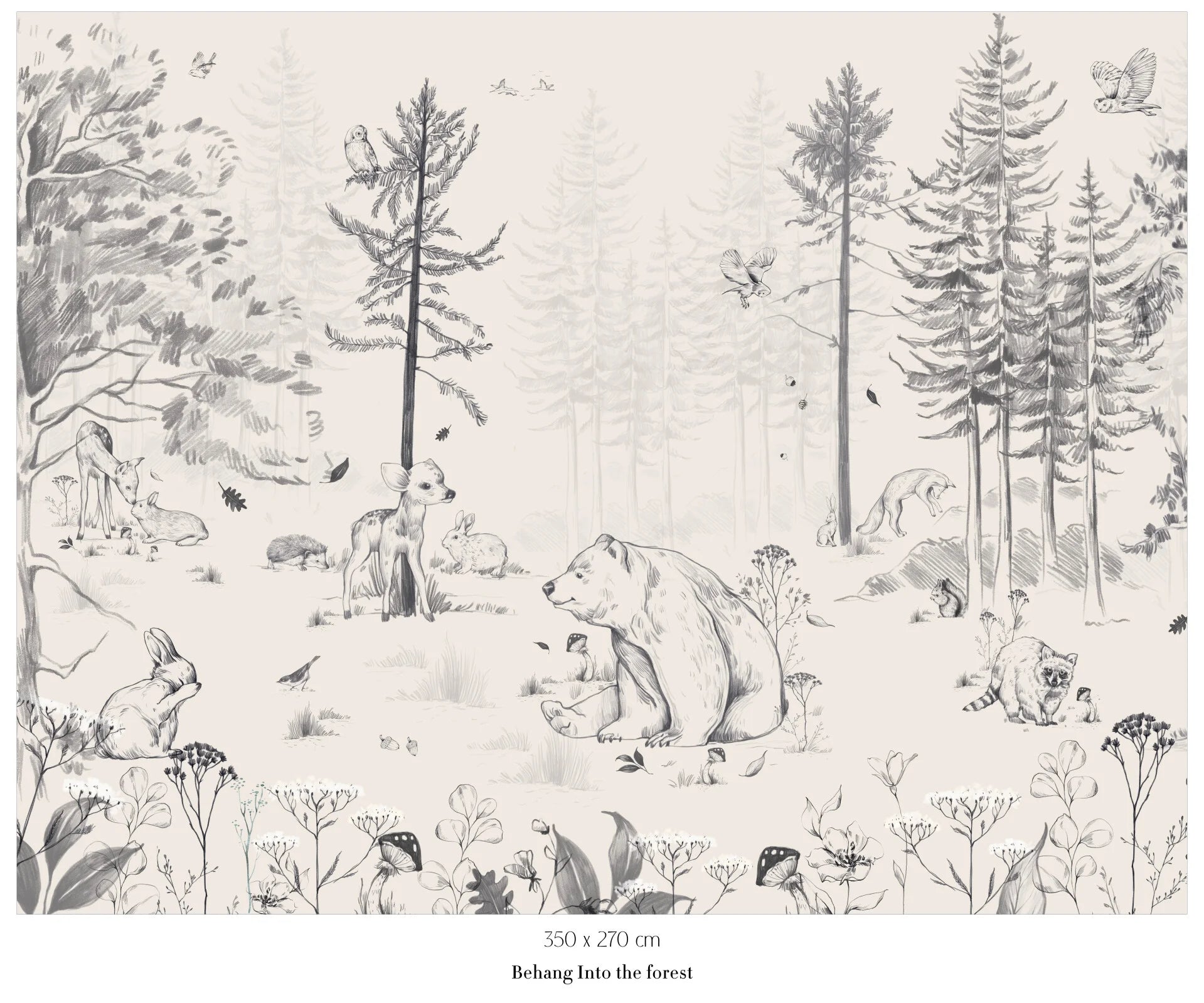 Collage wallpaper Into the Forest