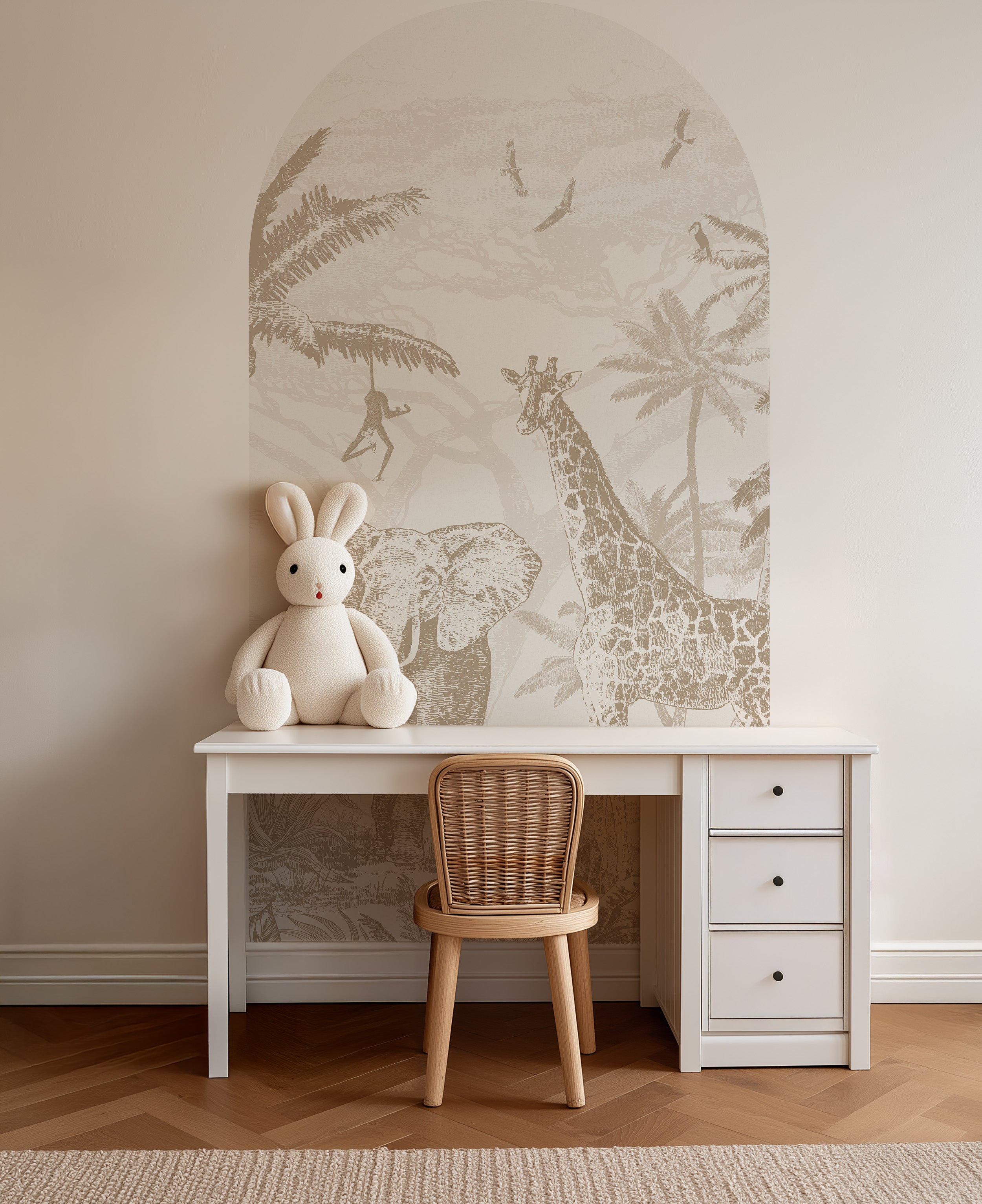 Behangboog - Jungle | bruin