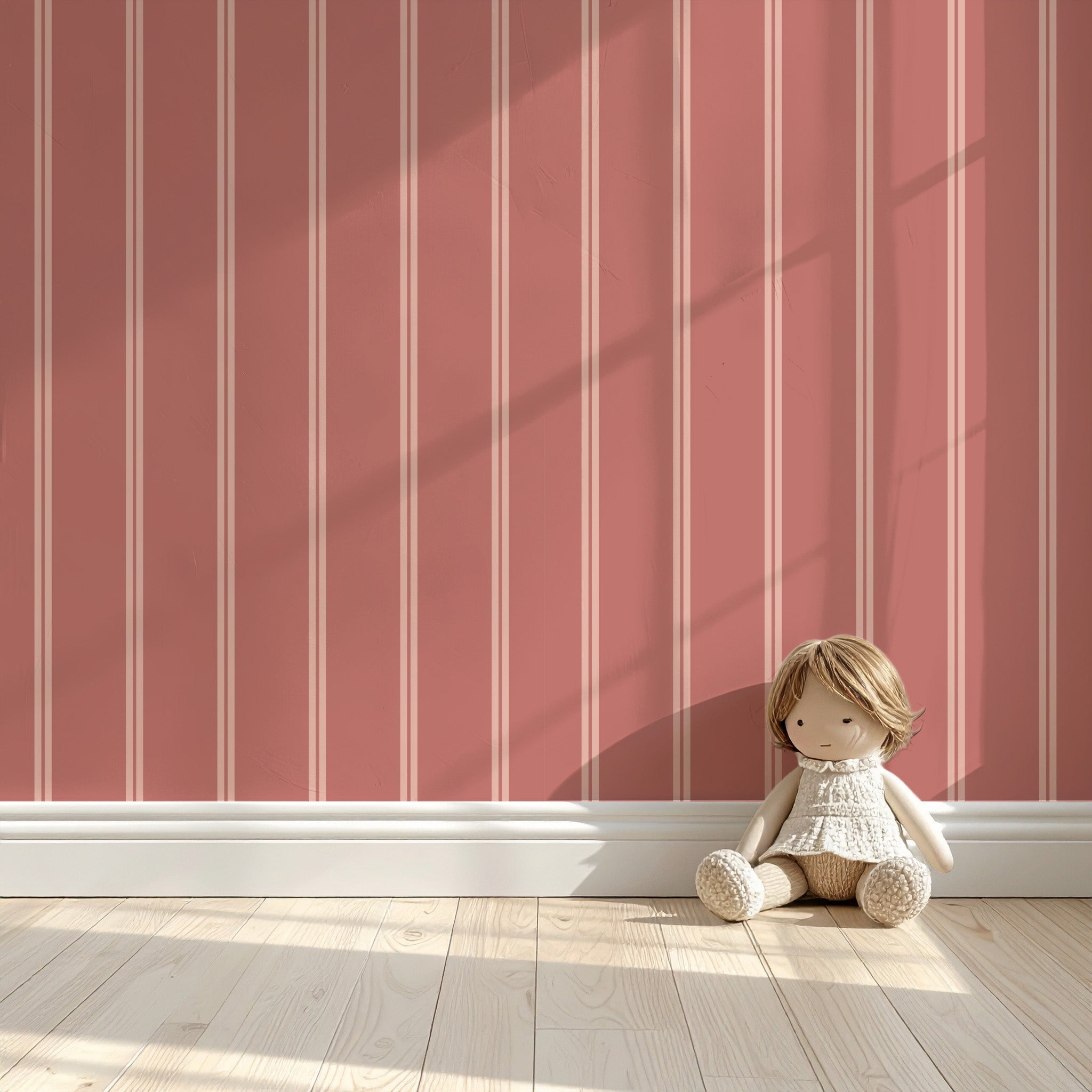 Behang Twisty Twins - pink fudge