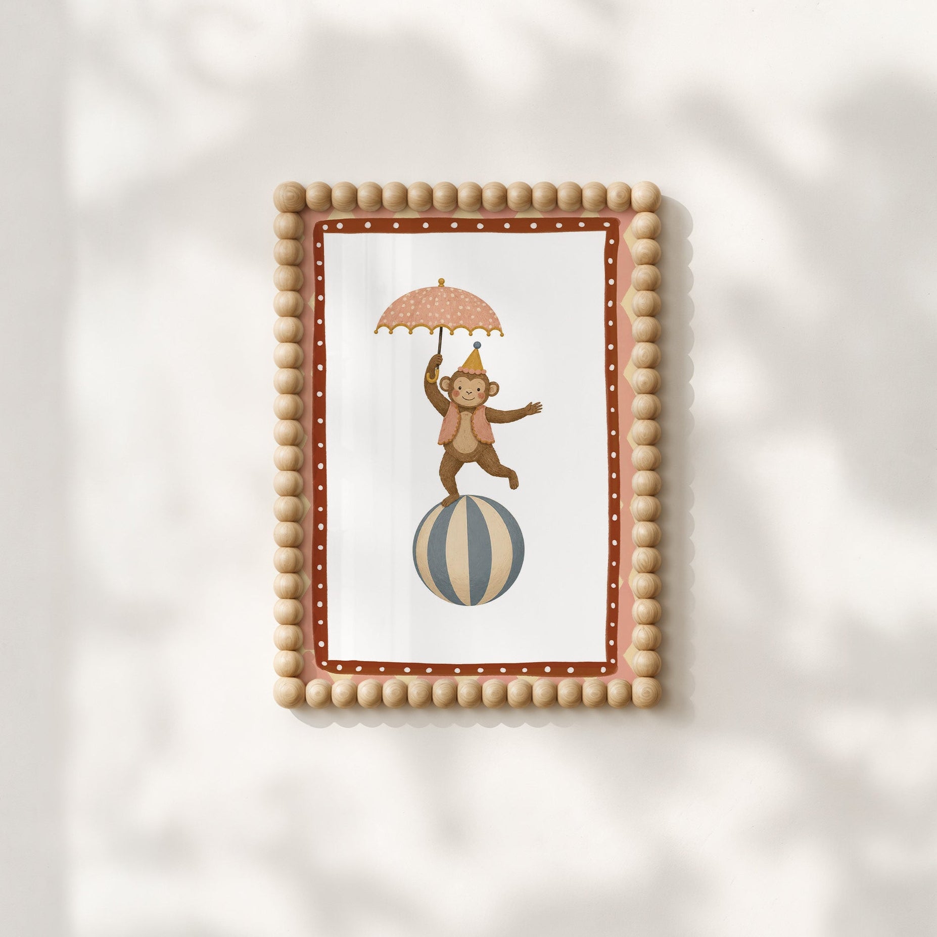 Children's room poster - Circus monkey