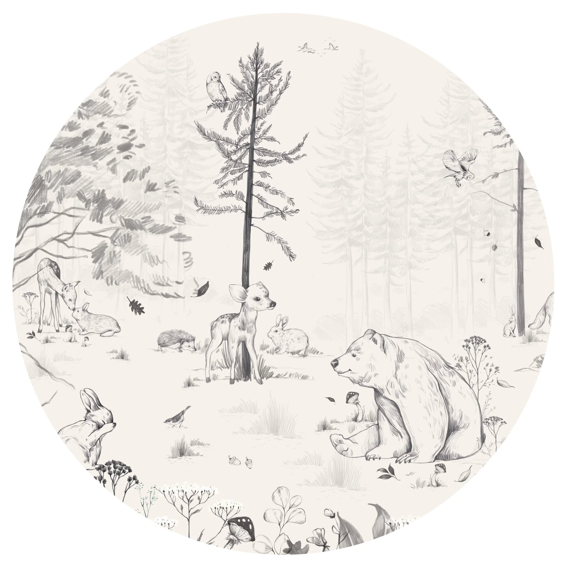 Behangcirkel - Into the Forest