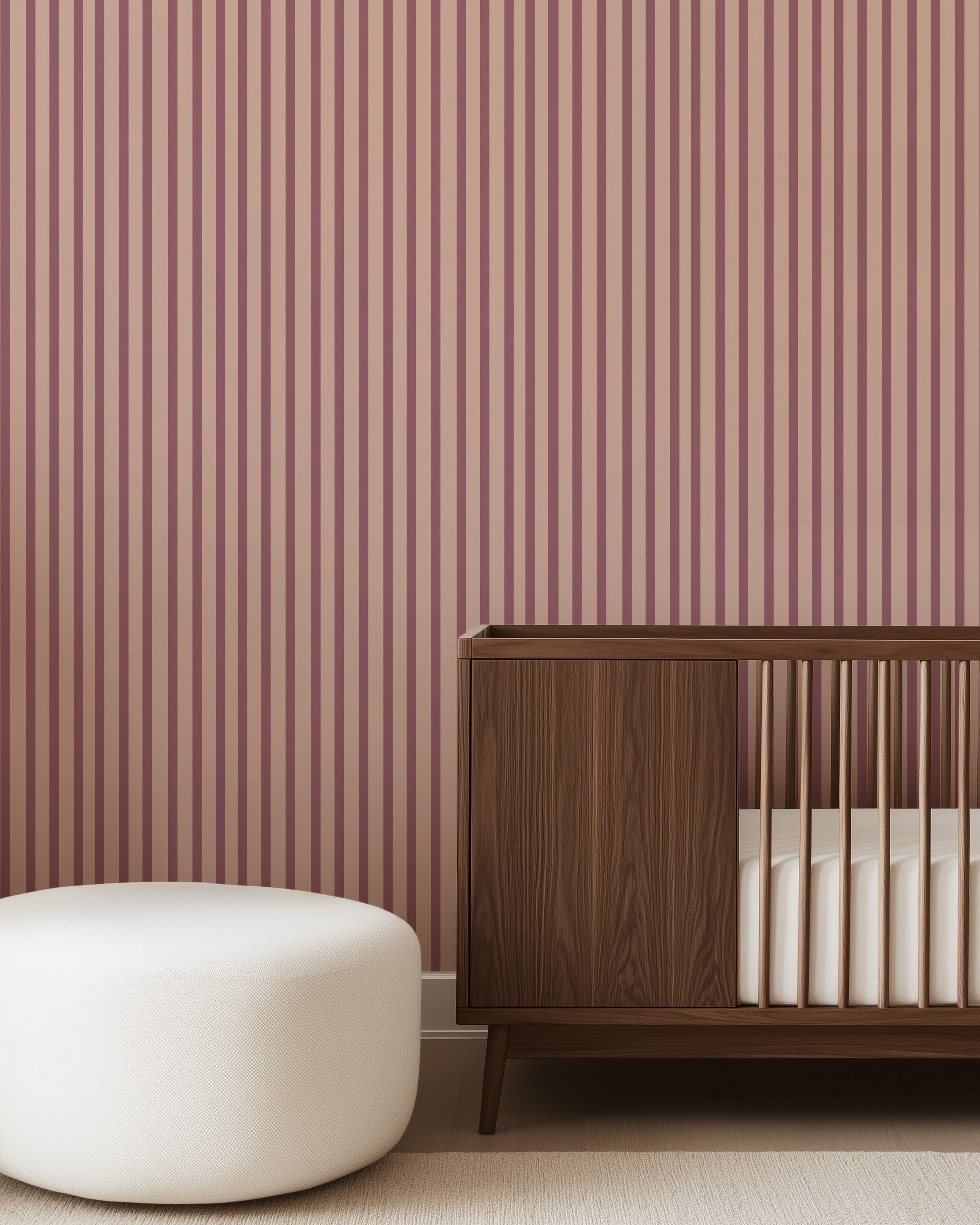 Behang Stripes - grape