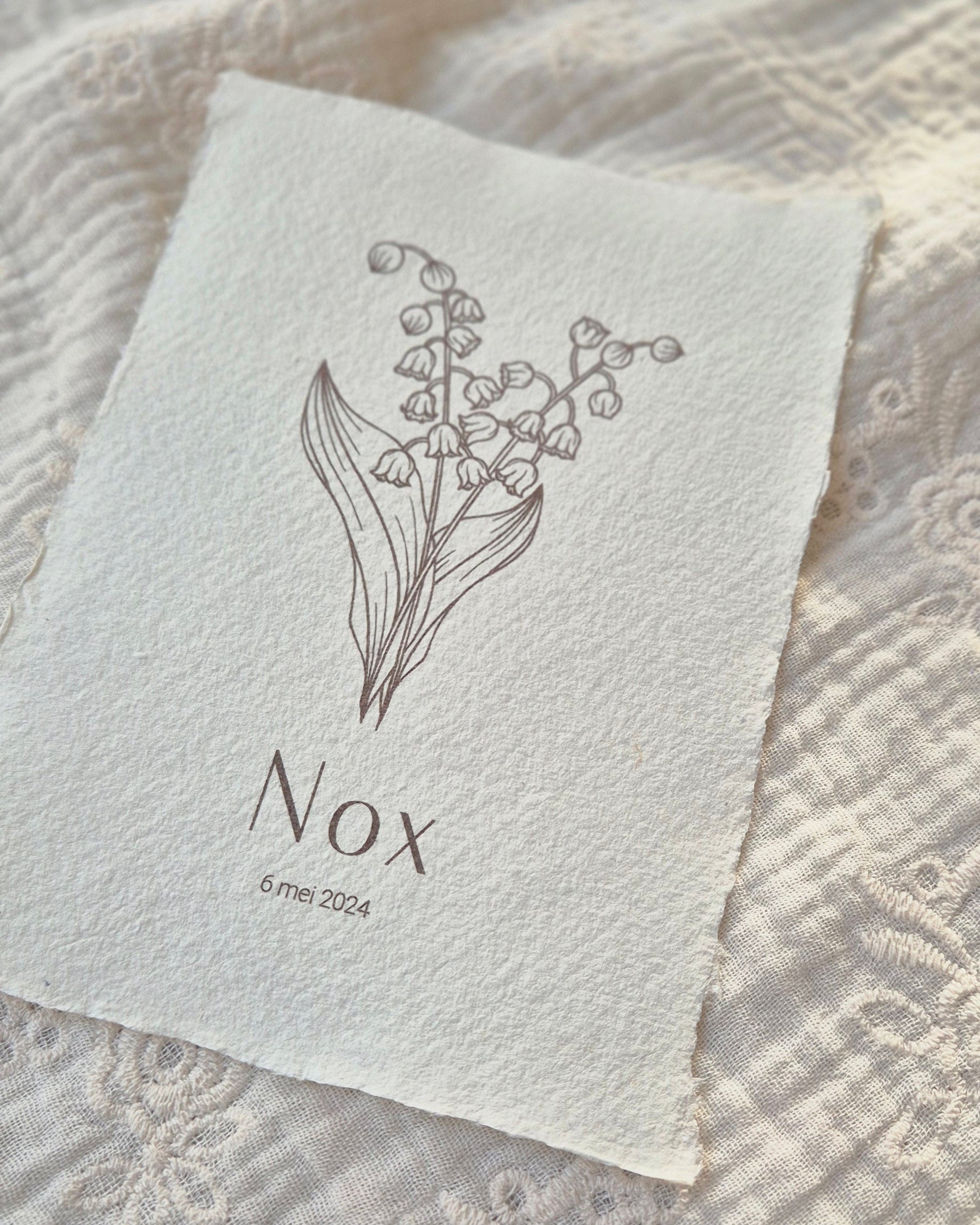 poster geboortebloem mei