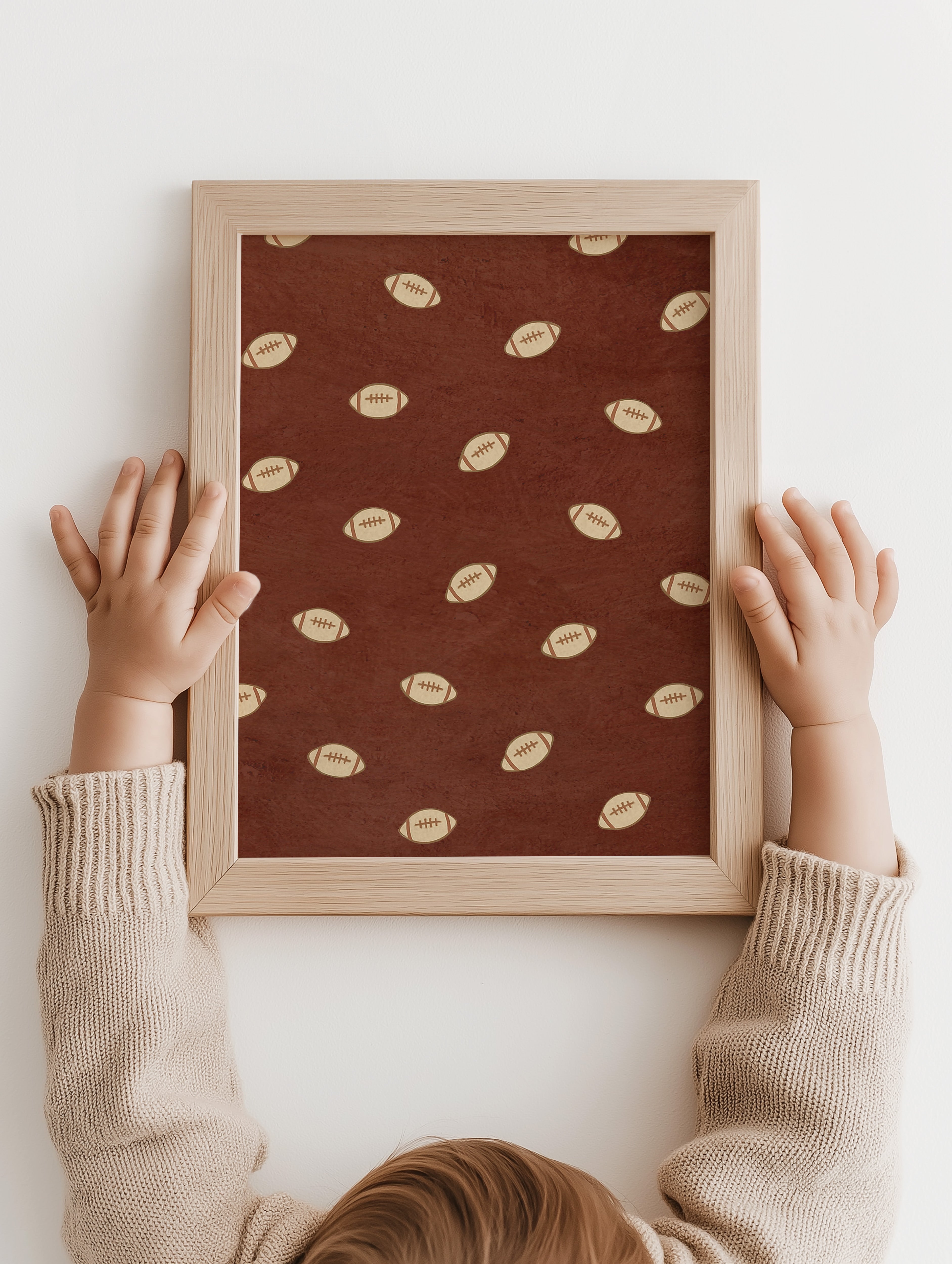 Kinderkamer poster - American Football patroon | Sport