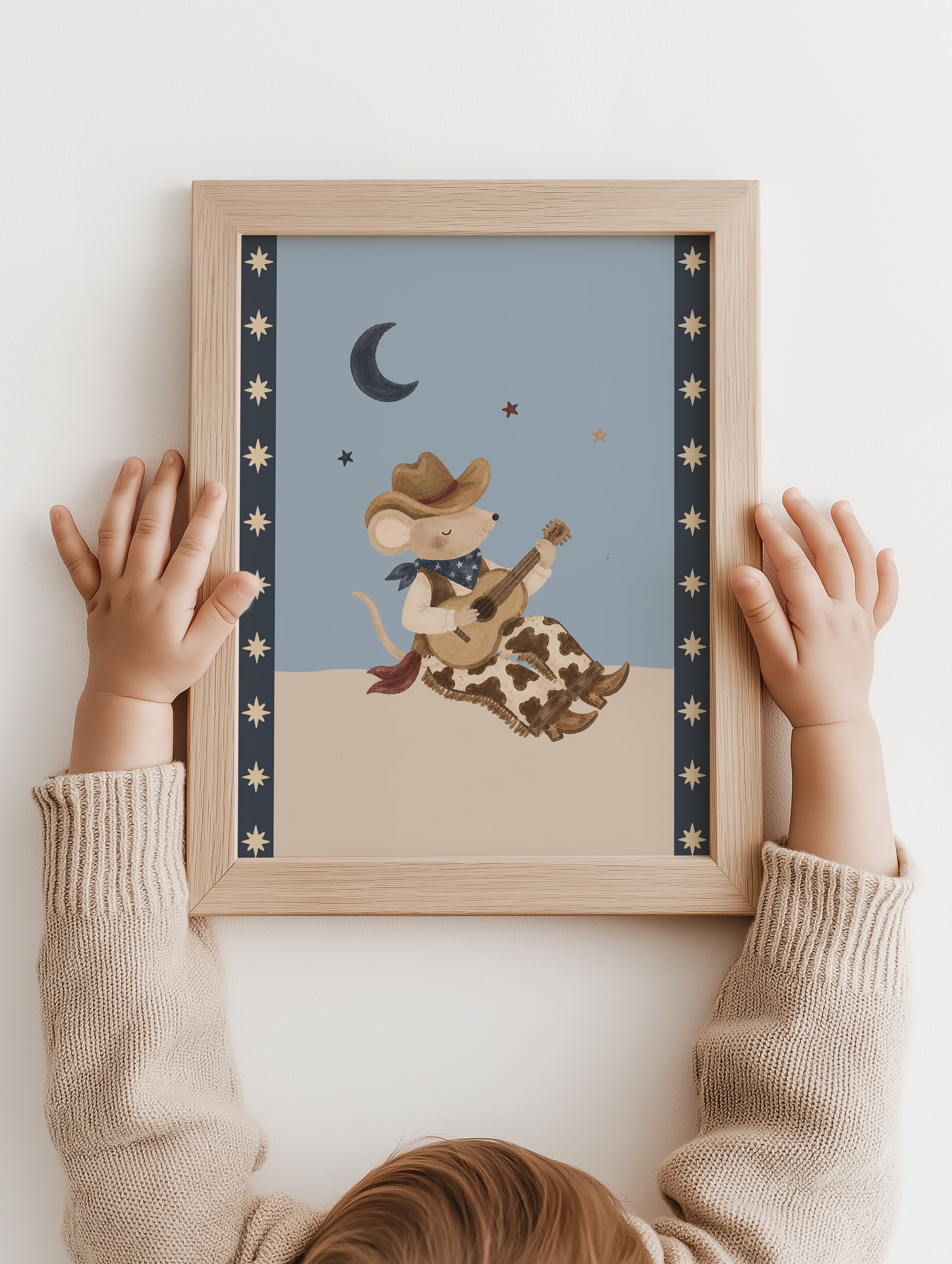Children's room poster - Cool dog in sneakers