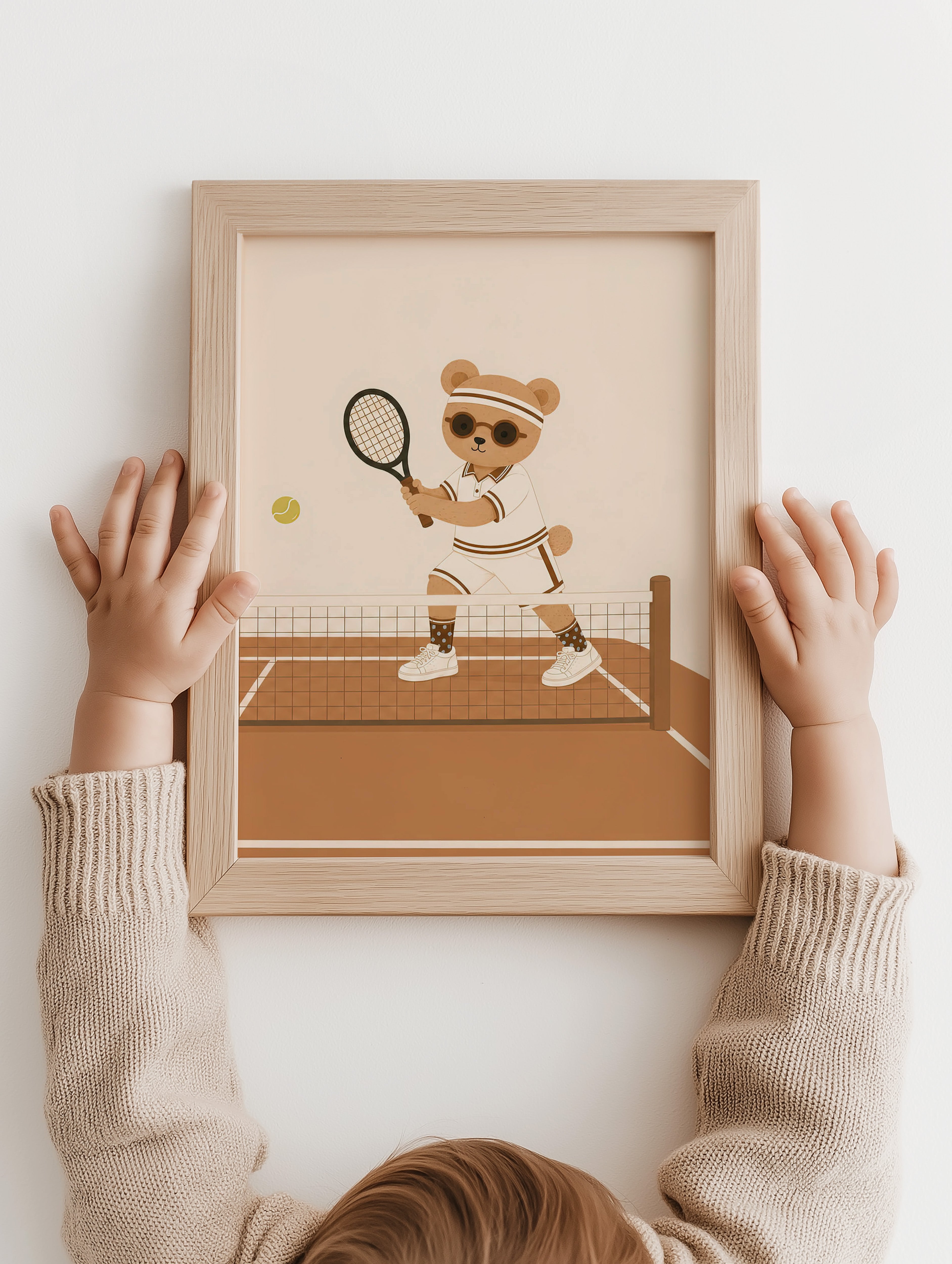Children's room poster - Tennis Rabbit | Sport