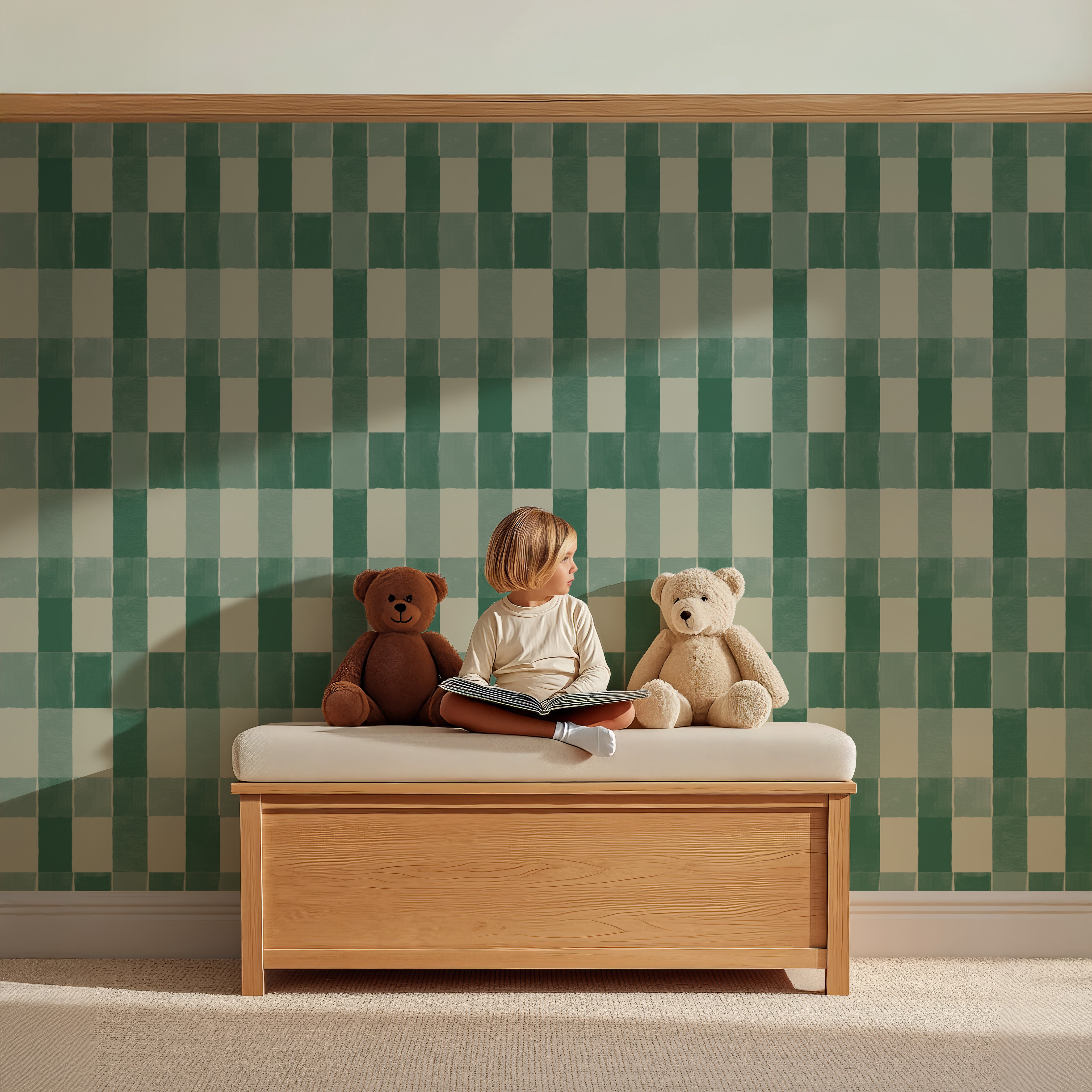 Wallpaper Tile Tile - green