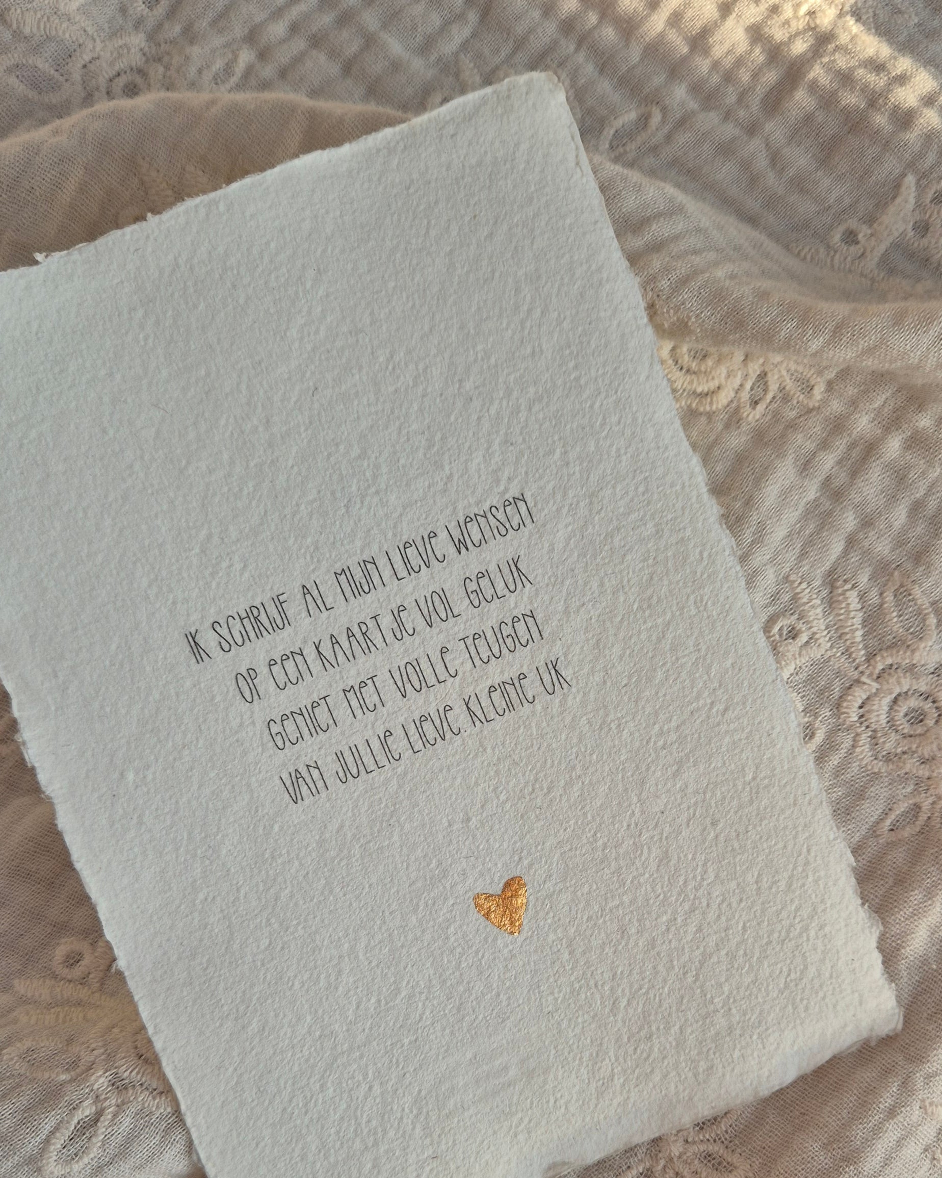 Gedichtje - Lieve kleine uk