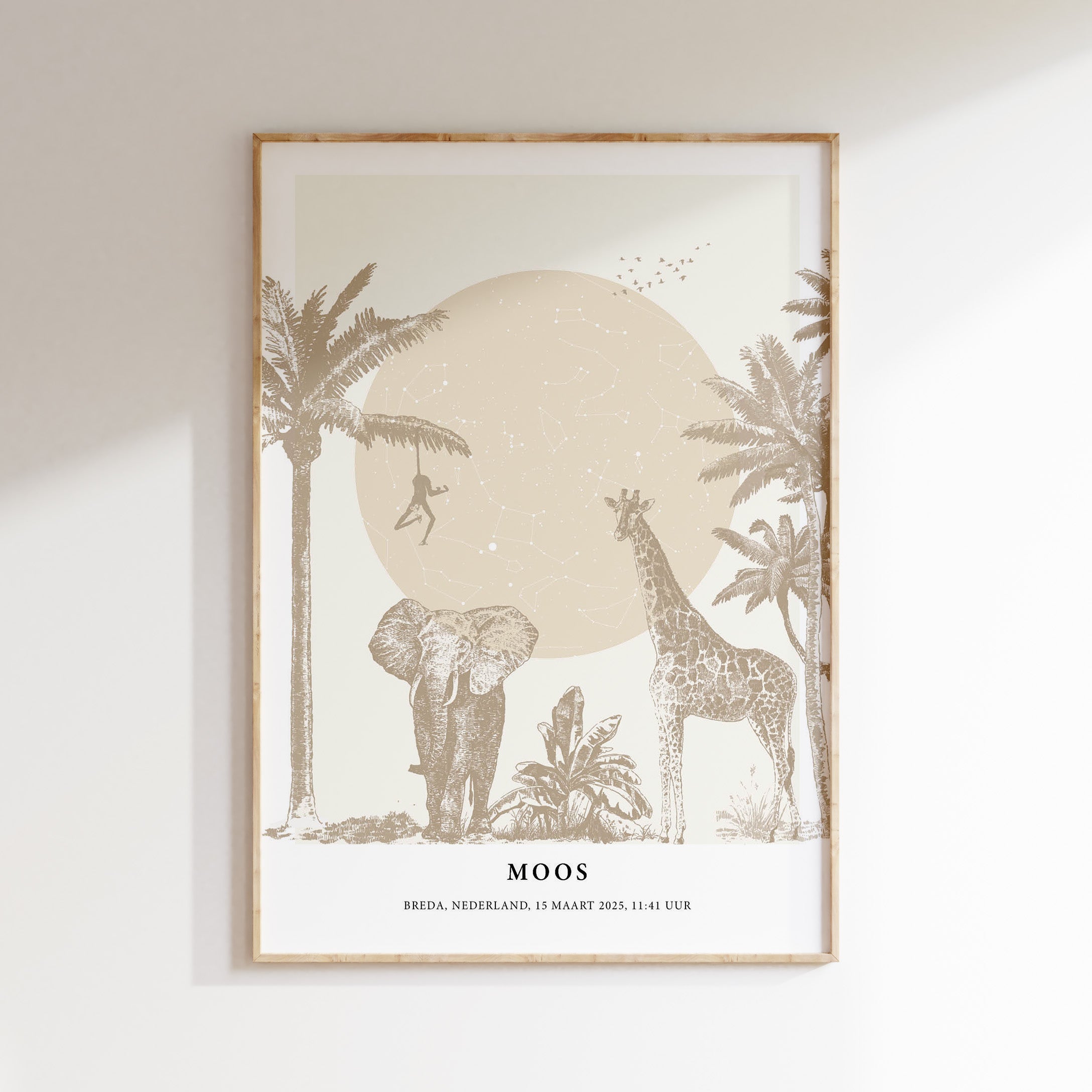 Sterrenhemel poster - Jungle | bruin