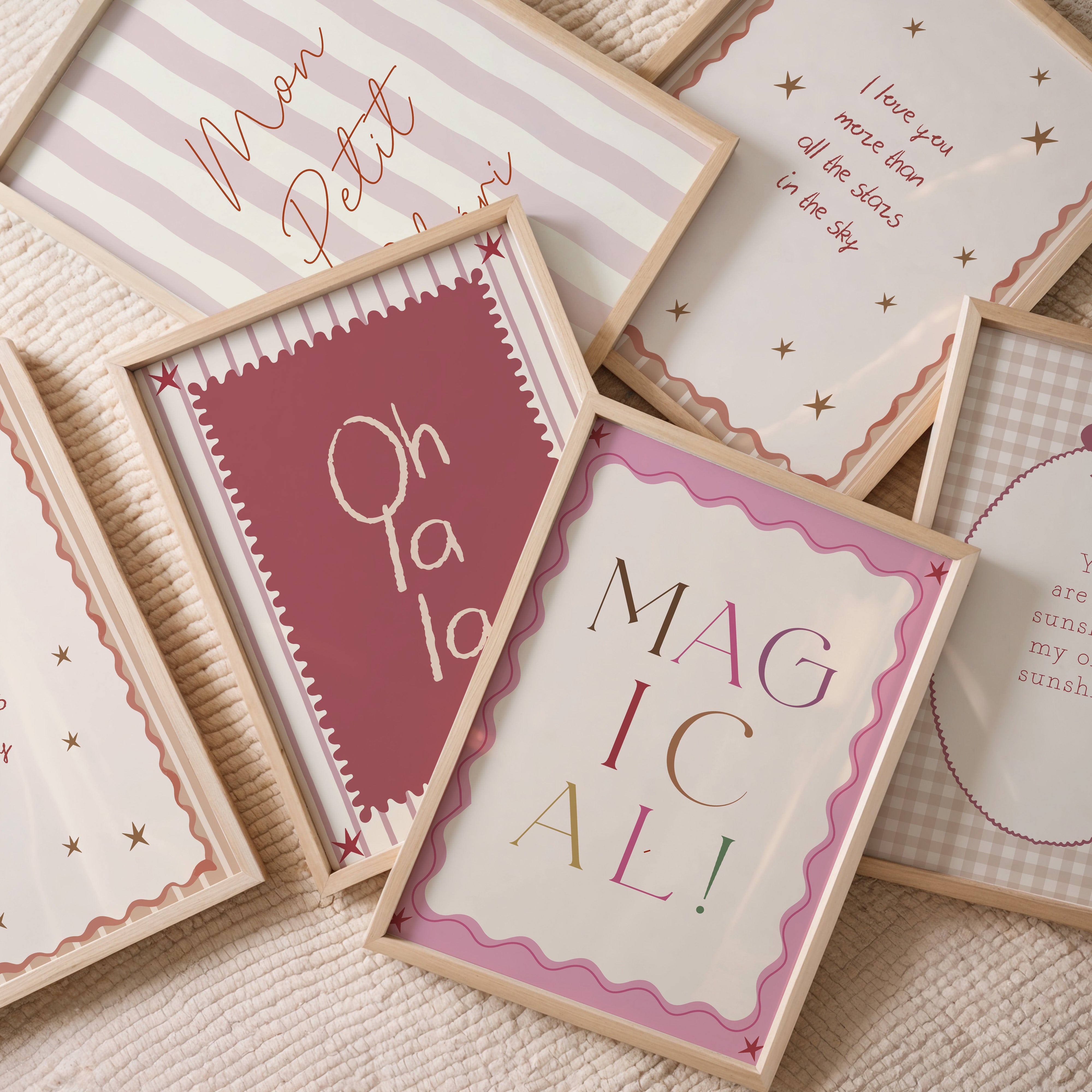 Kinderkamer print - You are my sunshine | ruitjes