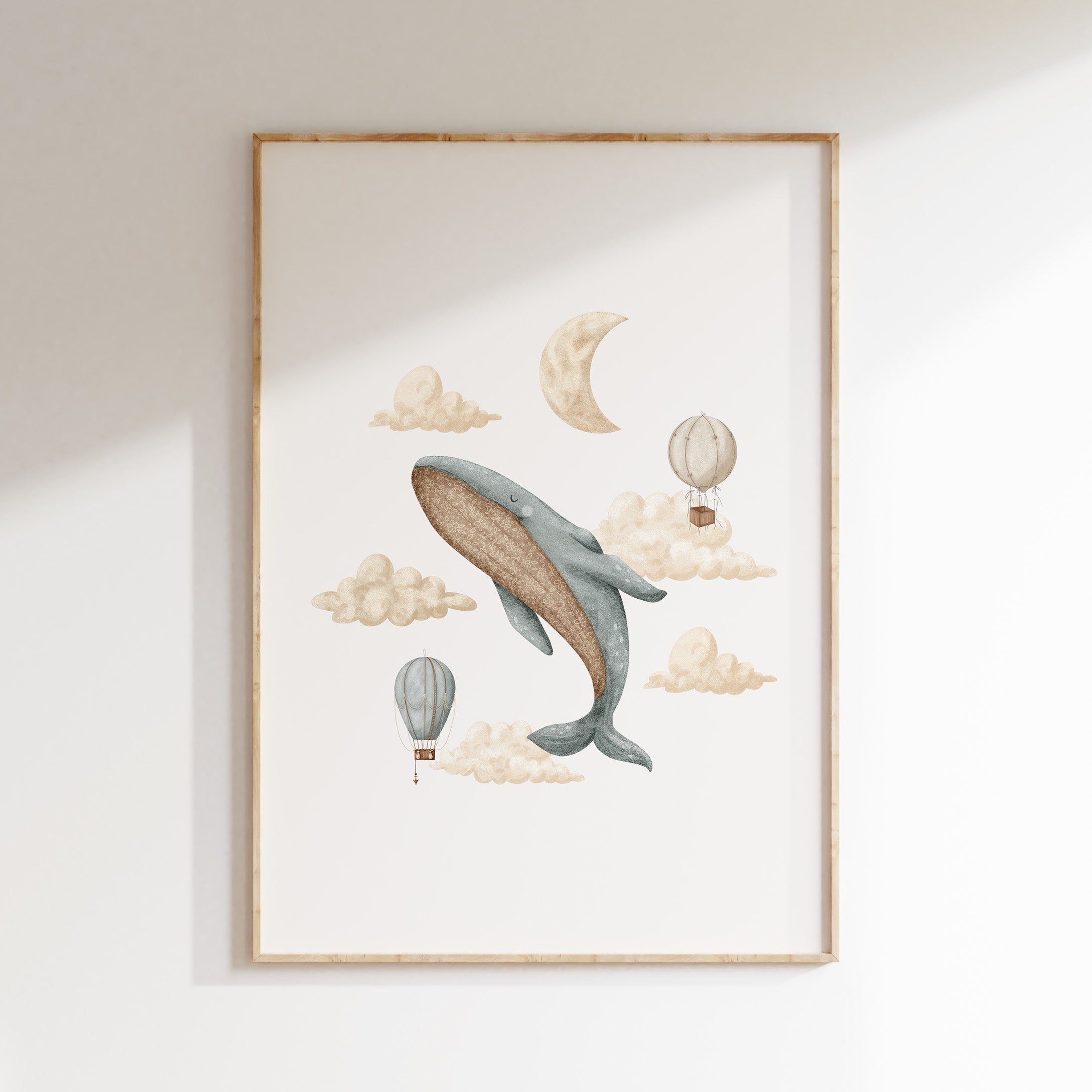 Kinderkamer poster - Dromende walvis | Memories of Dreams