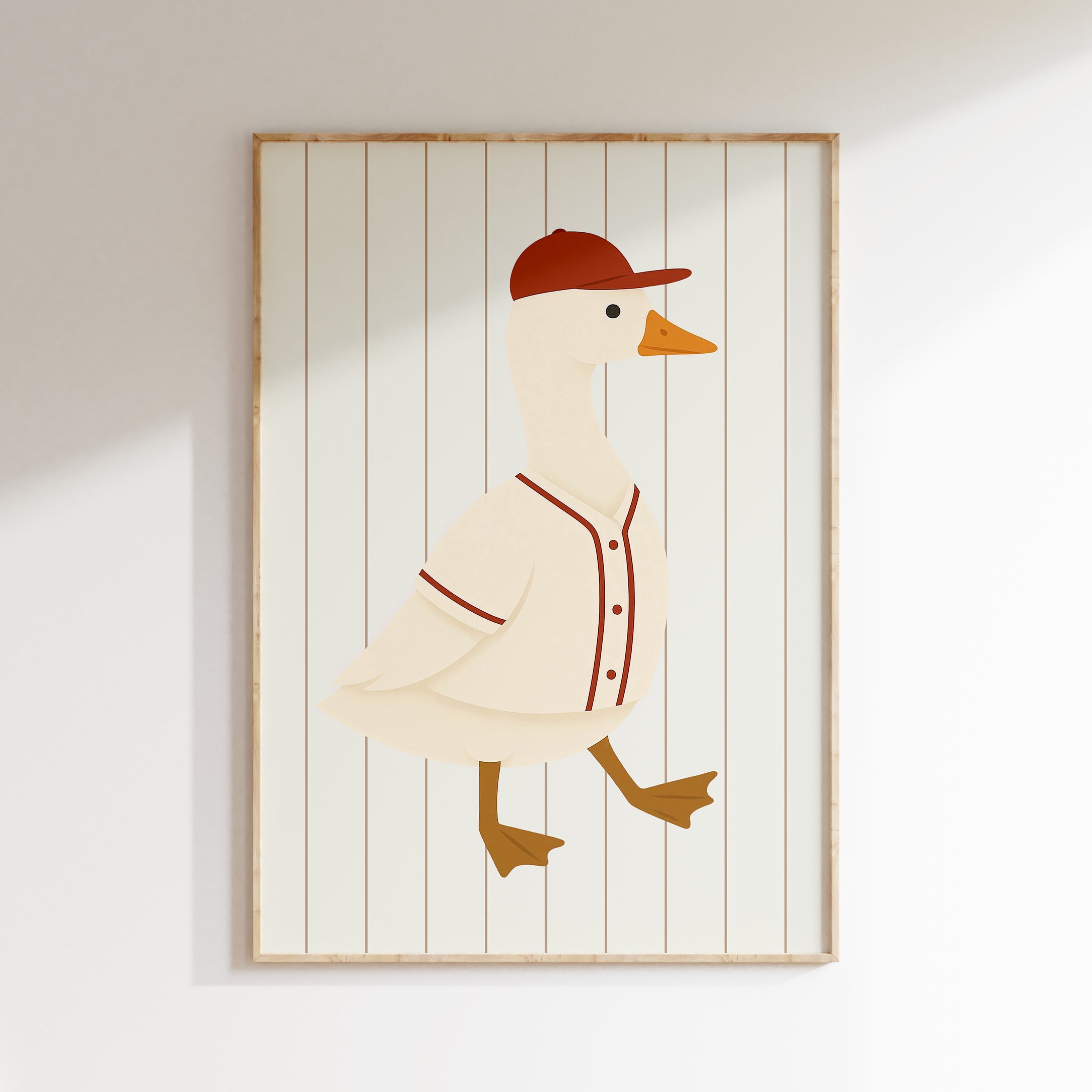 Kinderkamer poster - Baseball Eend All Star | Sport
