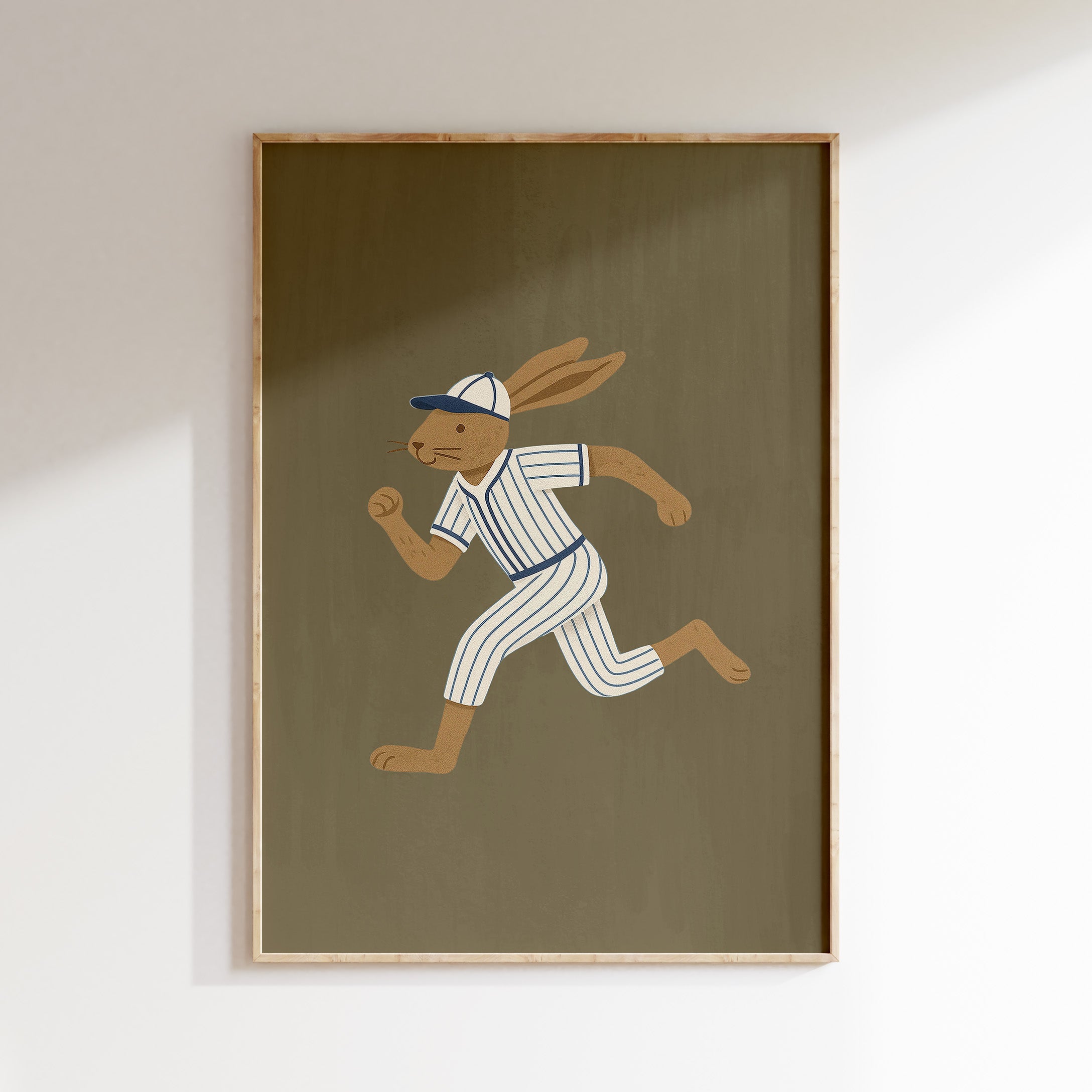 Kinderkamer poster - Honkbal Konijn | Sport