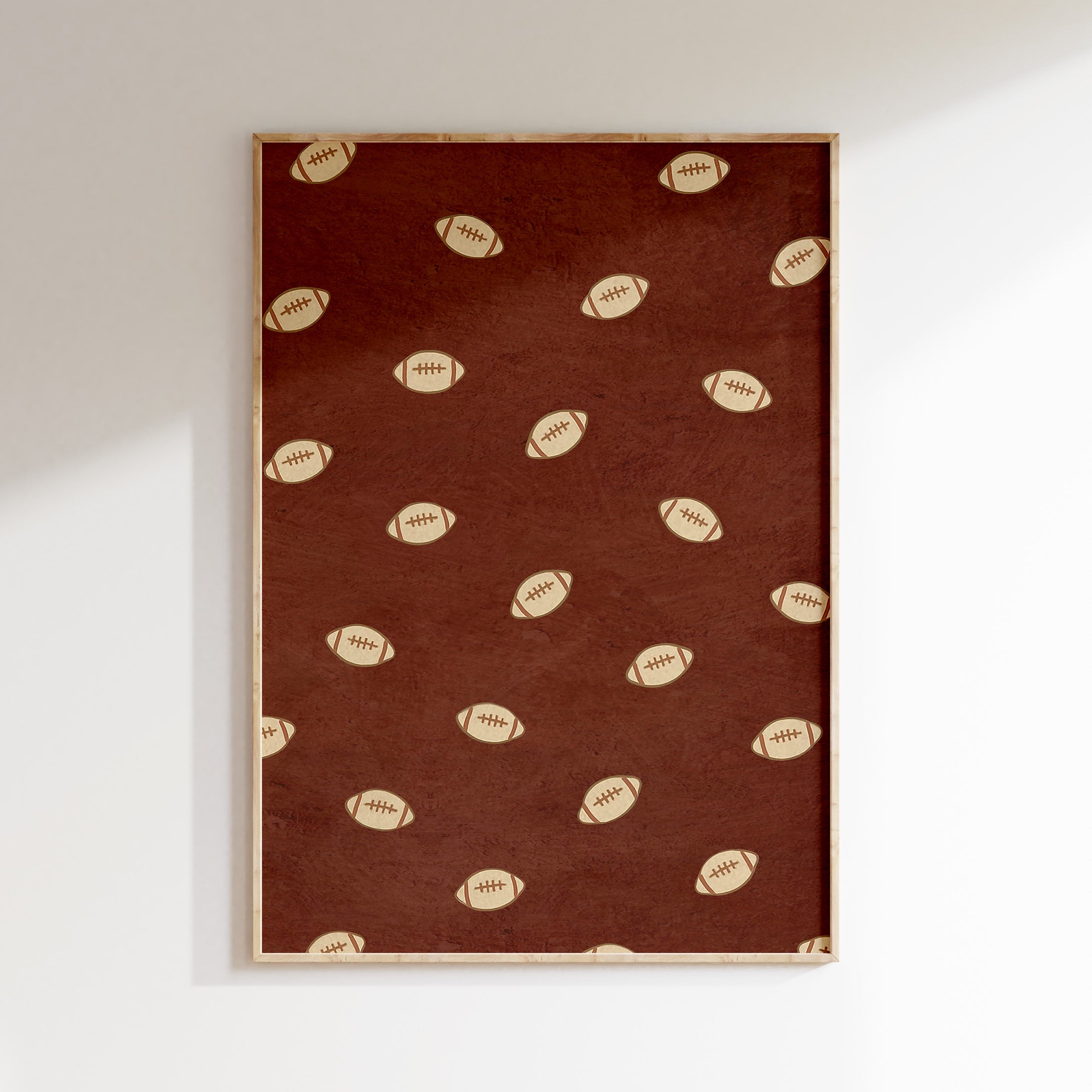 Kinderkamer poster - American Football patroon | Sport