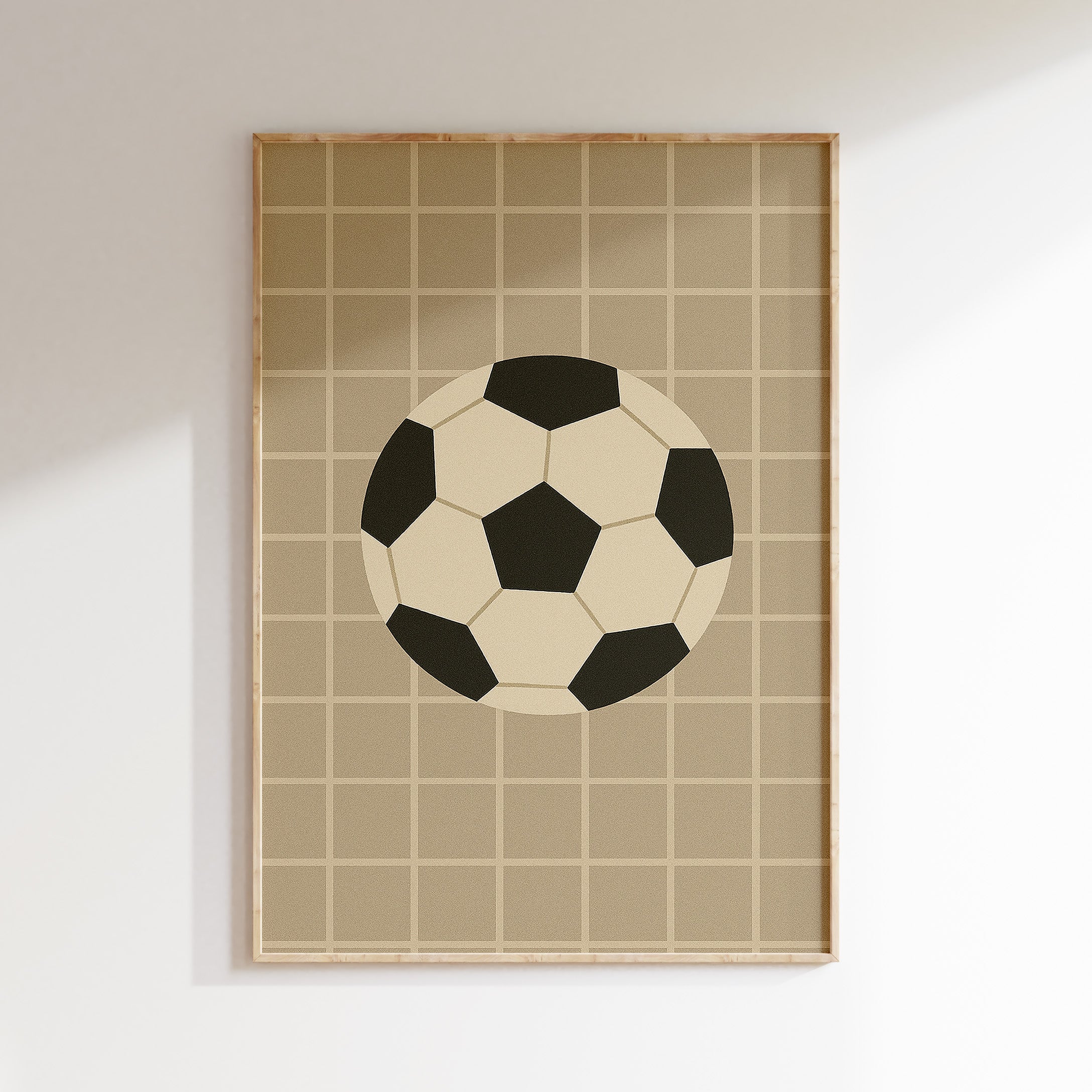 Kinderkamer poster - Voetbal Grid | Sport