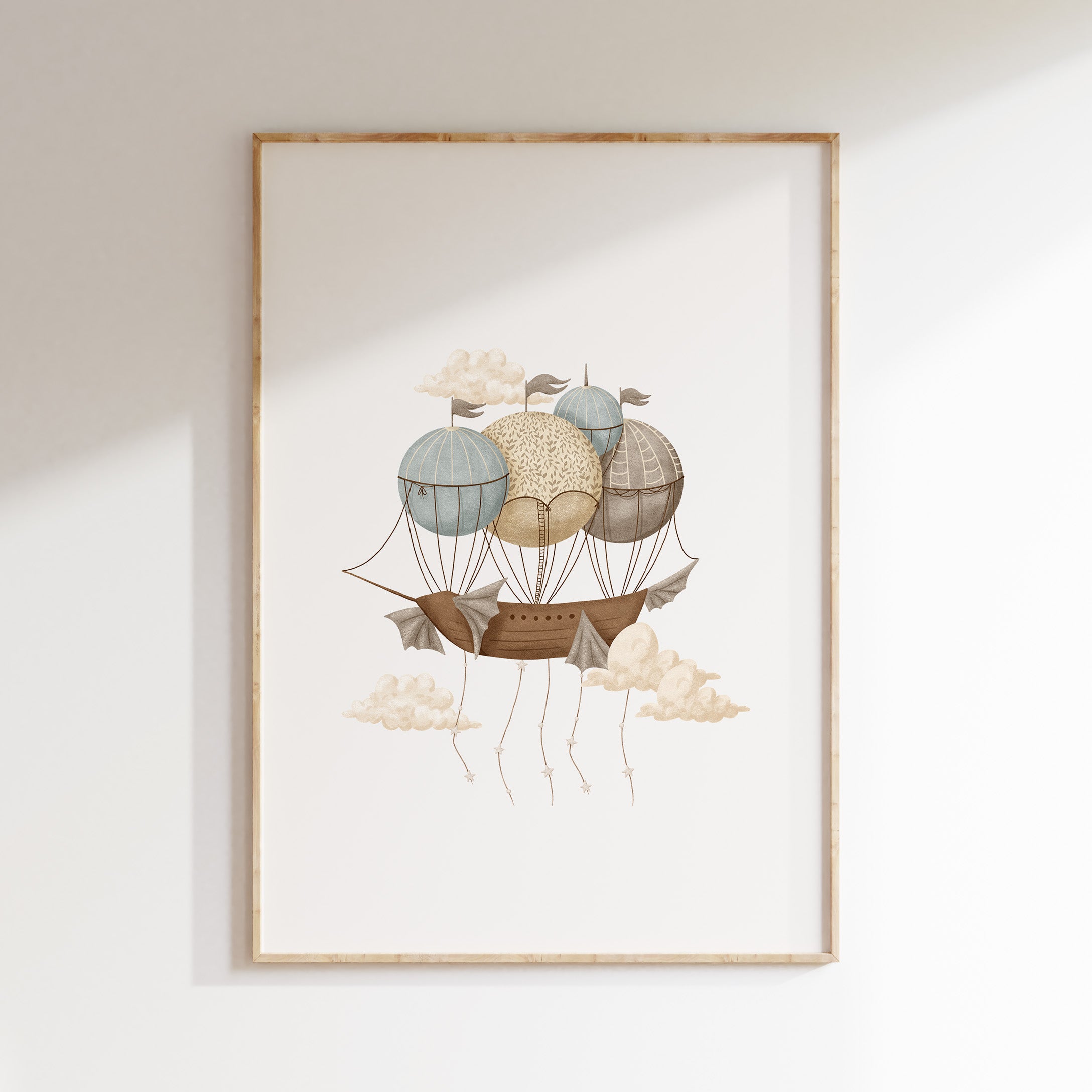 Kinderkamer poster - Avonturen luchtschip | Memories of Dreams