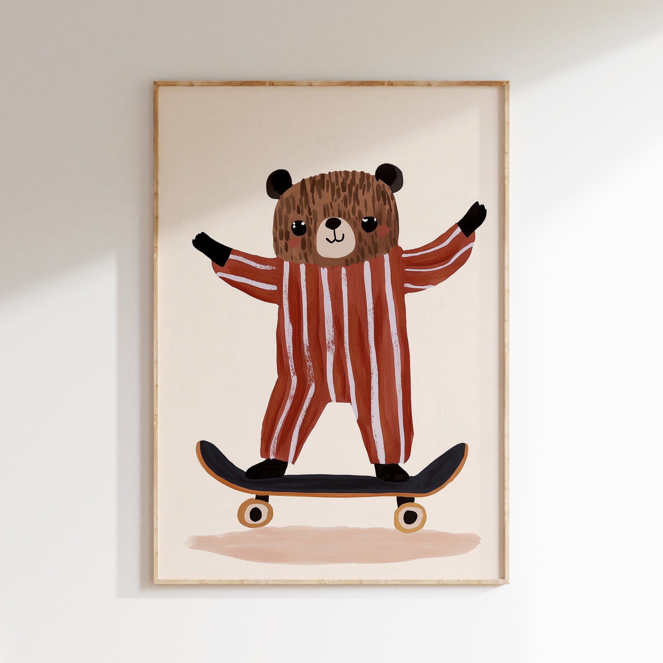 Kinderkamer print - Skateboard beer