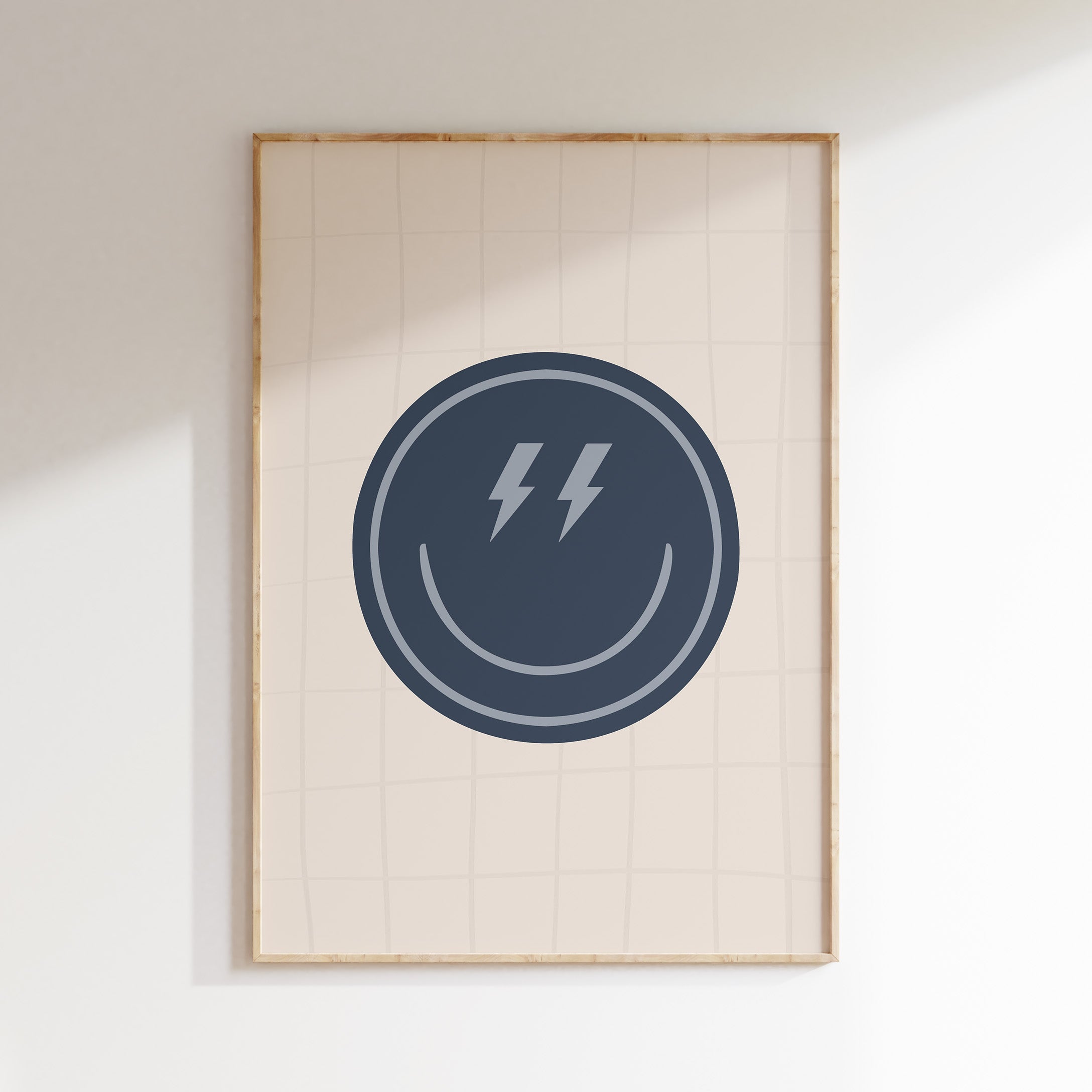 Kinderkamer poster - Bliksem Smiley