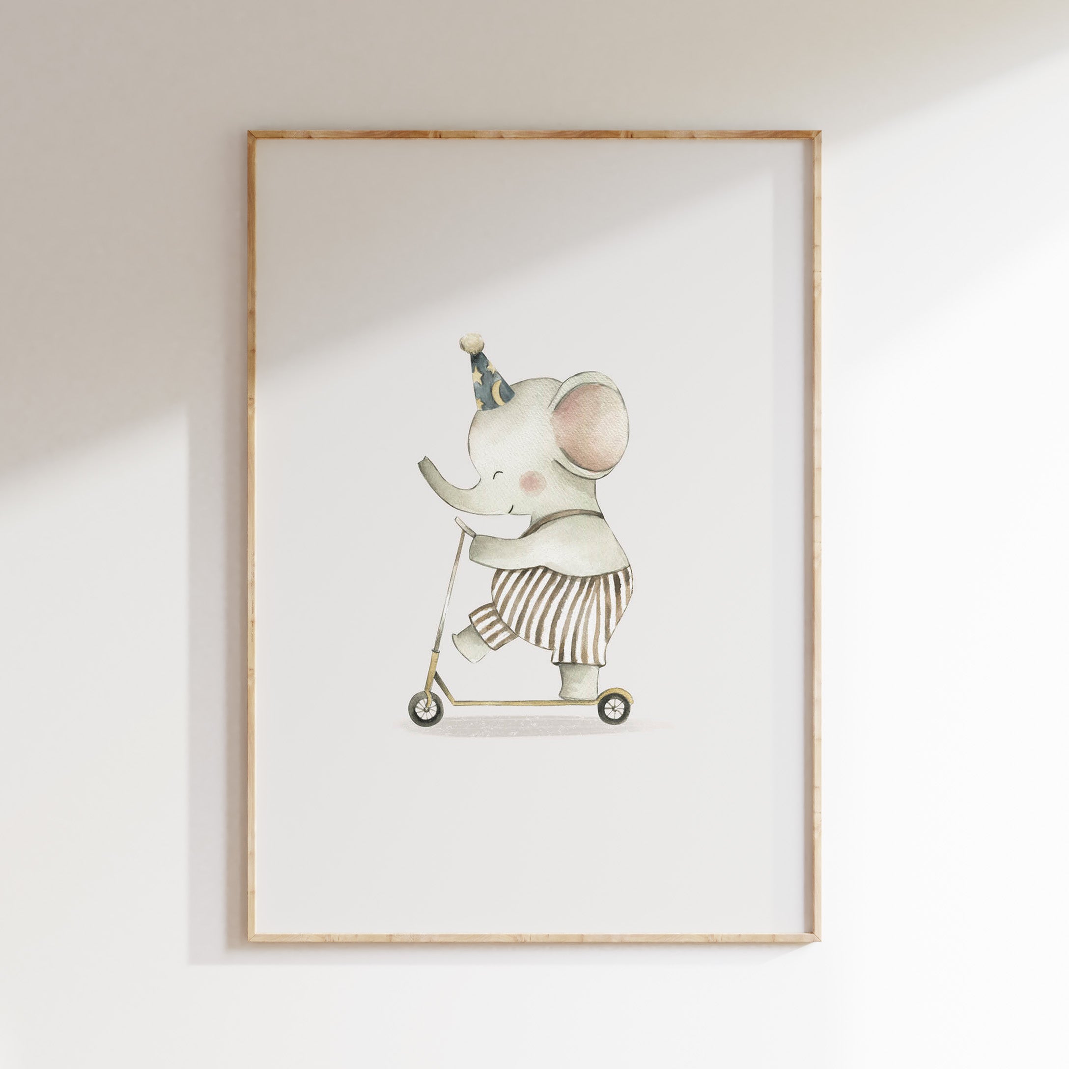 Kinderkamer poster - Circus olifant op step | The Night Circus