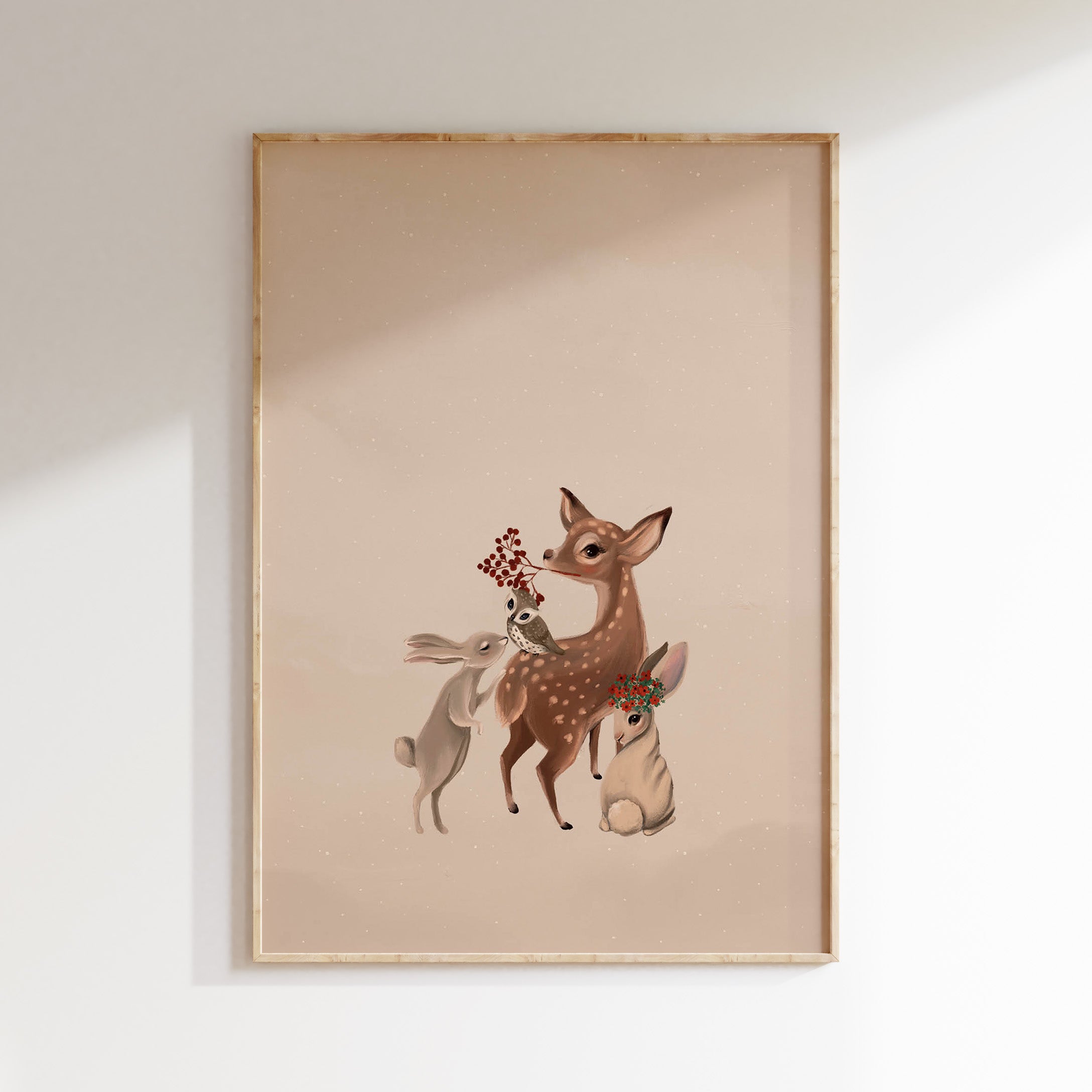 Kinderkamer poster - Bosvriendjes | Enchanted Forest