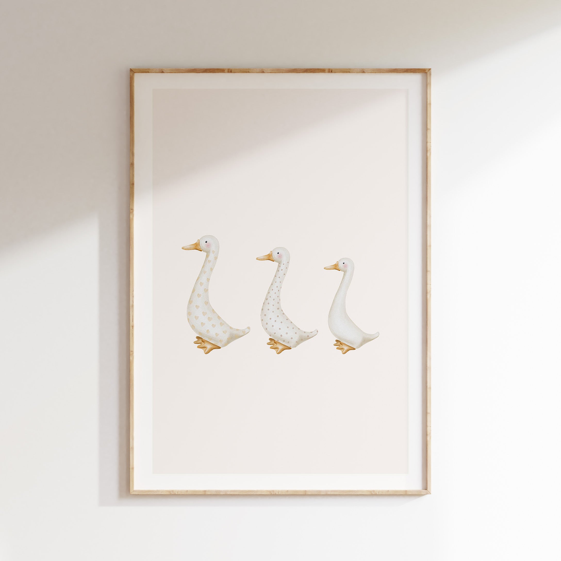 Nursery poster - Geese in a row | Little Beginnings